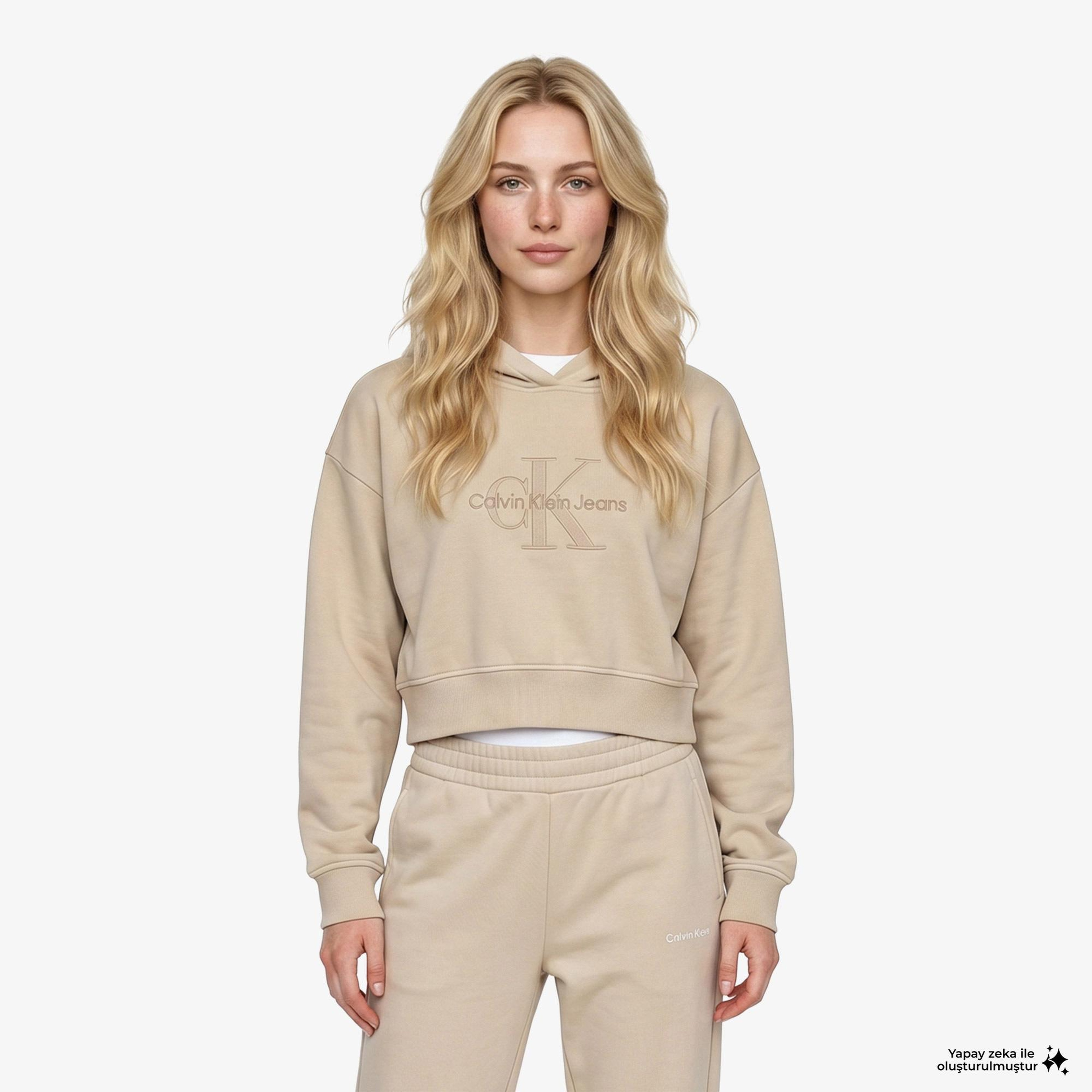 Calvin Klein Kadın Sarı Sweatshirt