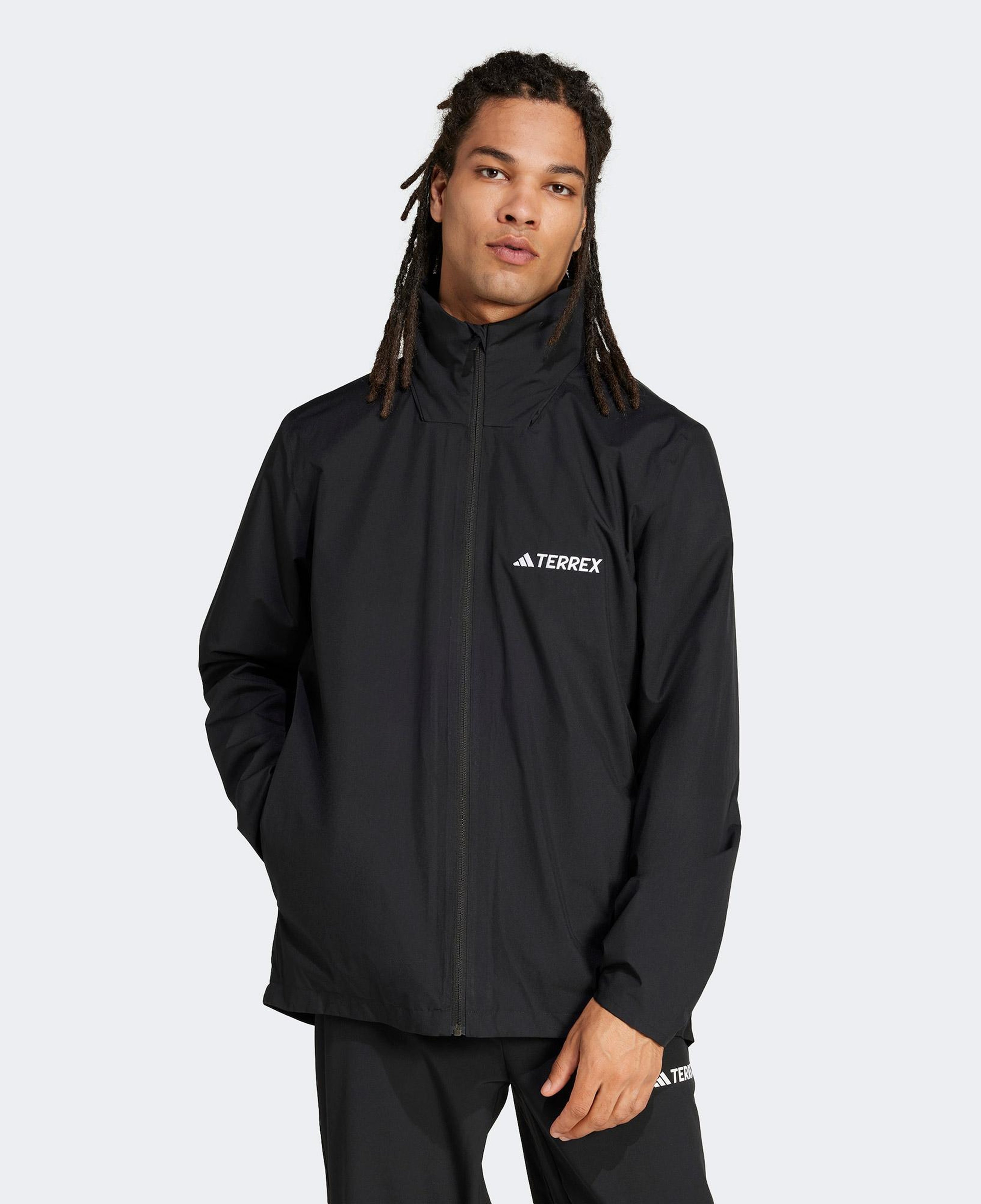 adidas Multi Essentials 2L Erkek Siyah Yağmurluk