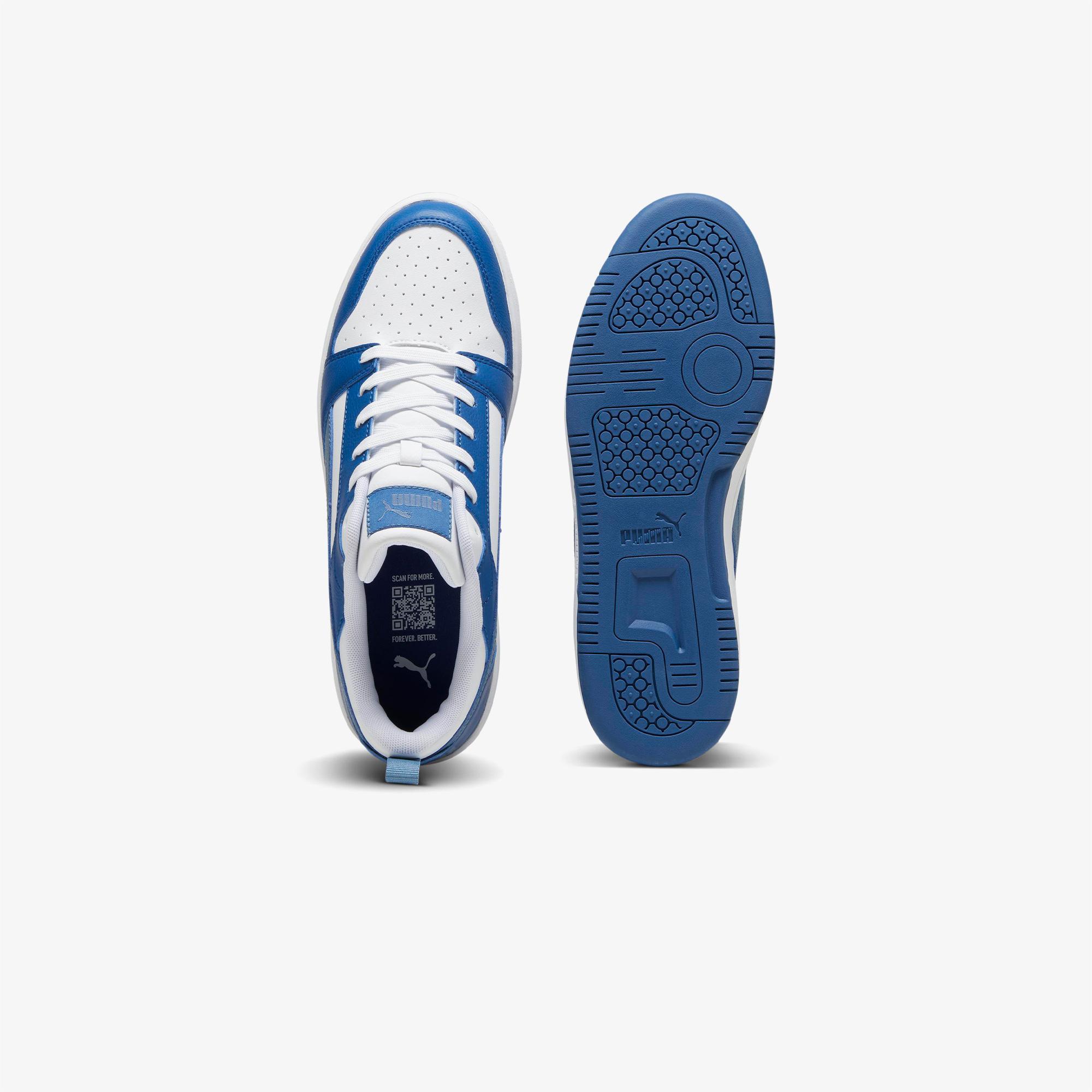 Puma Rebound V6 Low Erkek Mavi Spor Ayakkabı