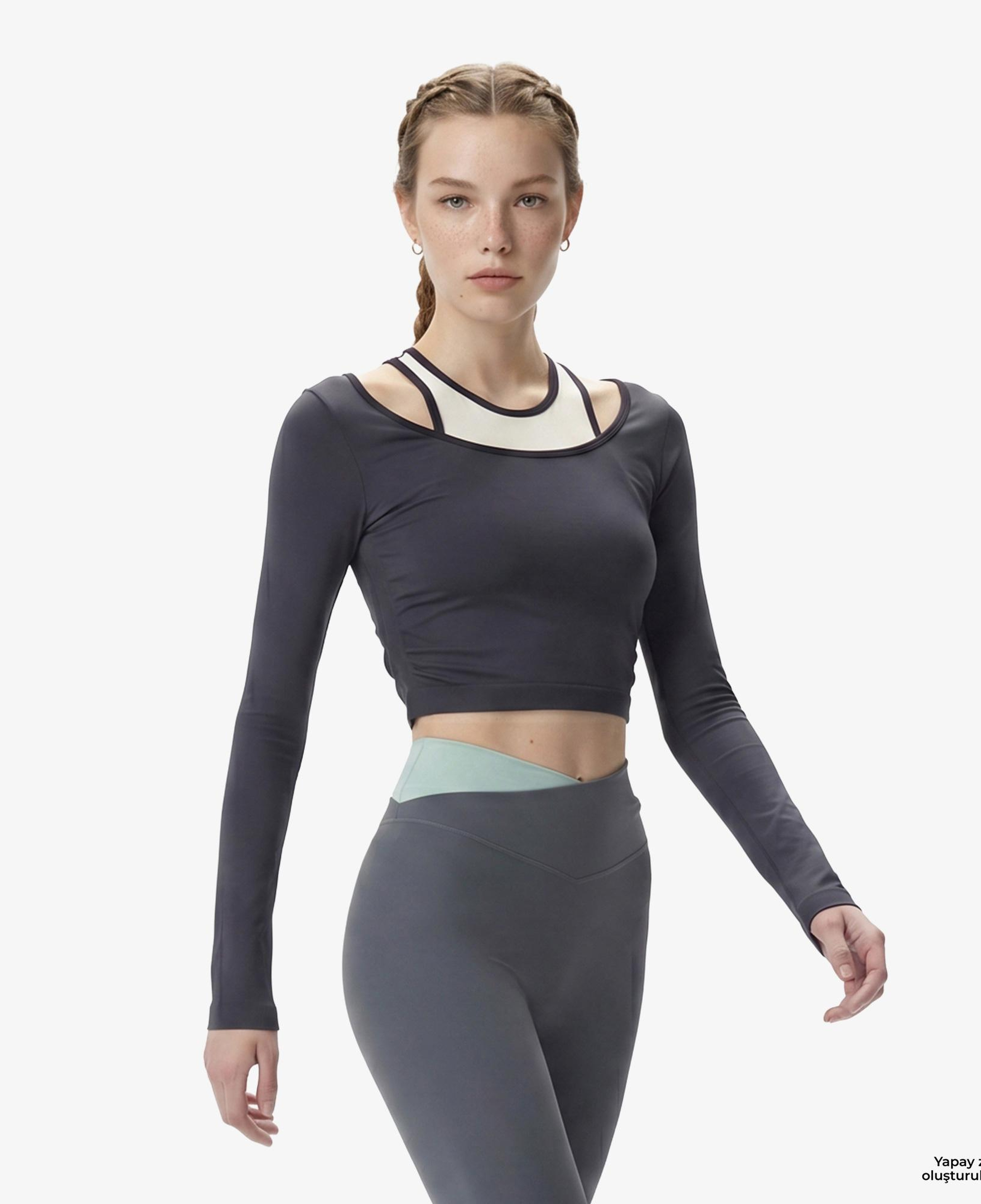 P.E Nation Sutton Cropped Kadın Mavi T-Shirt