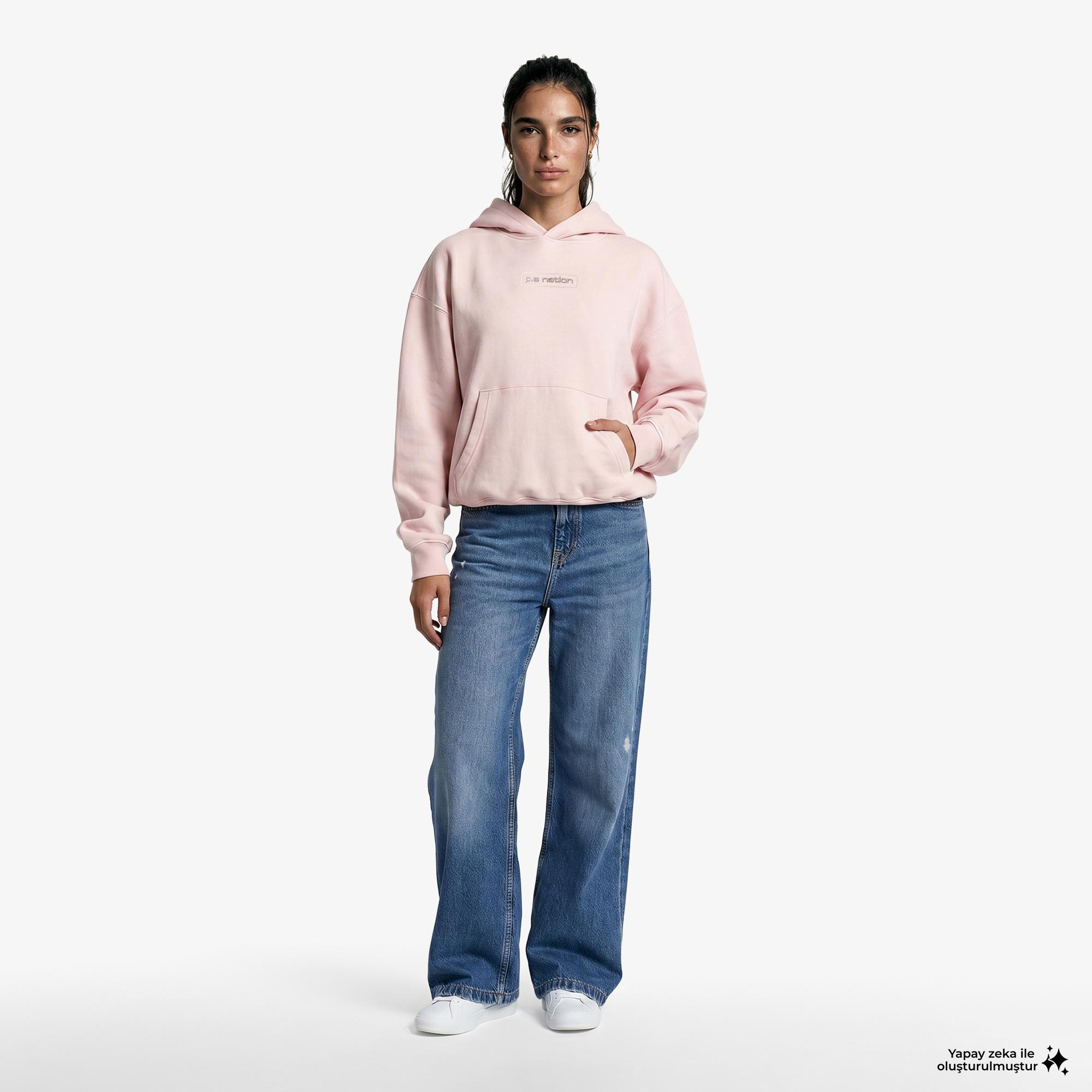 P.E Nation Peak Kadın Pembe Hoodie