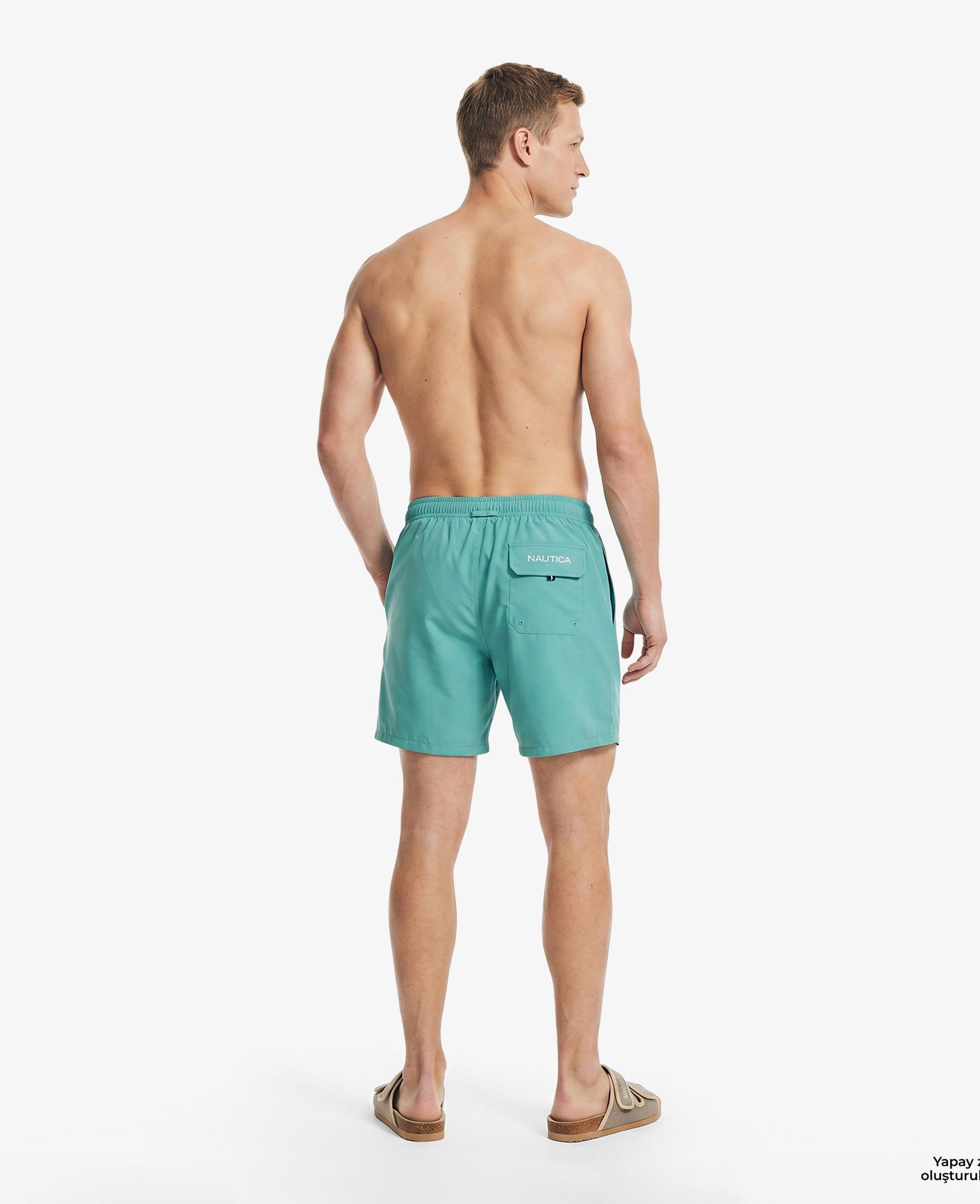 Nautica Erkek Yeşil Regular Fit Deniz Şortu