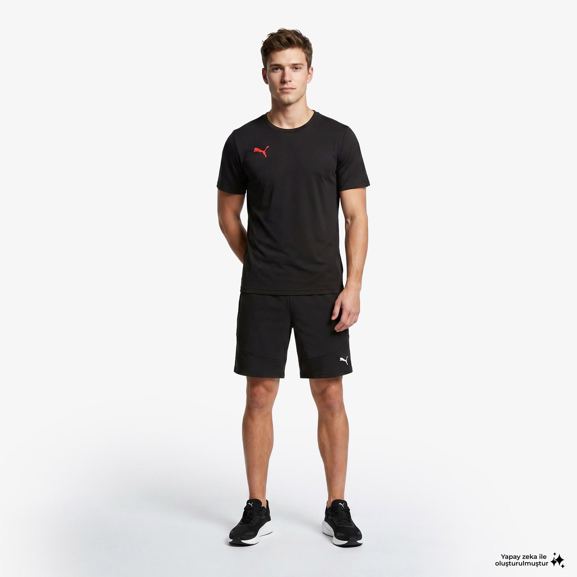 Puma Individualrise Logo Erkek Siyah Forma