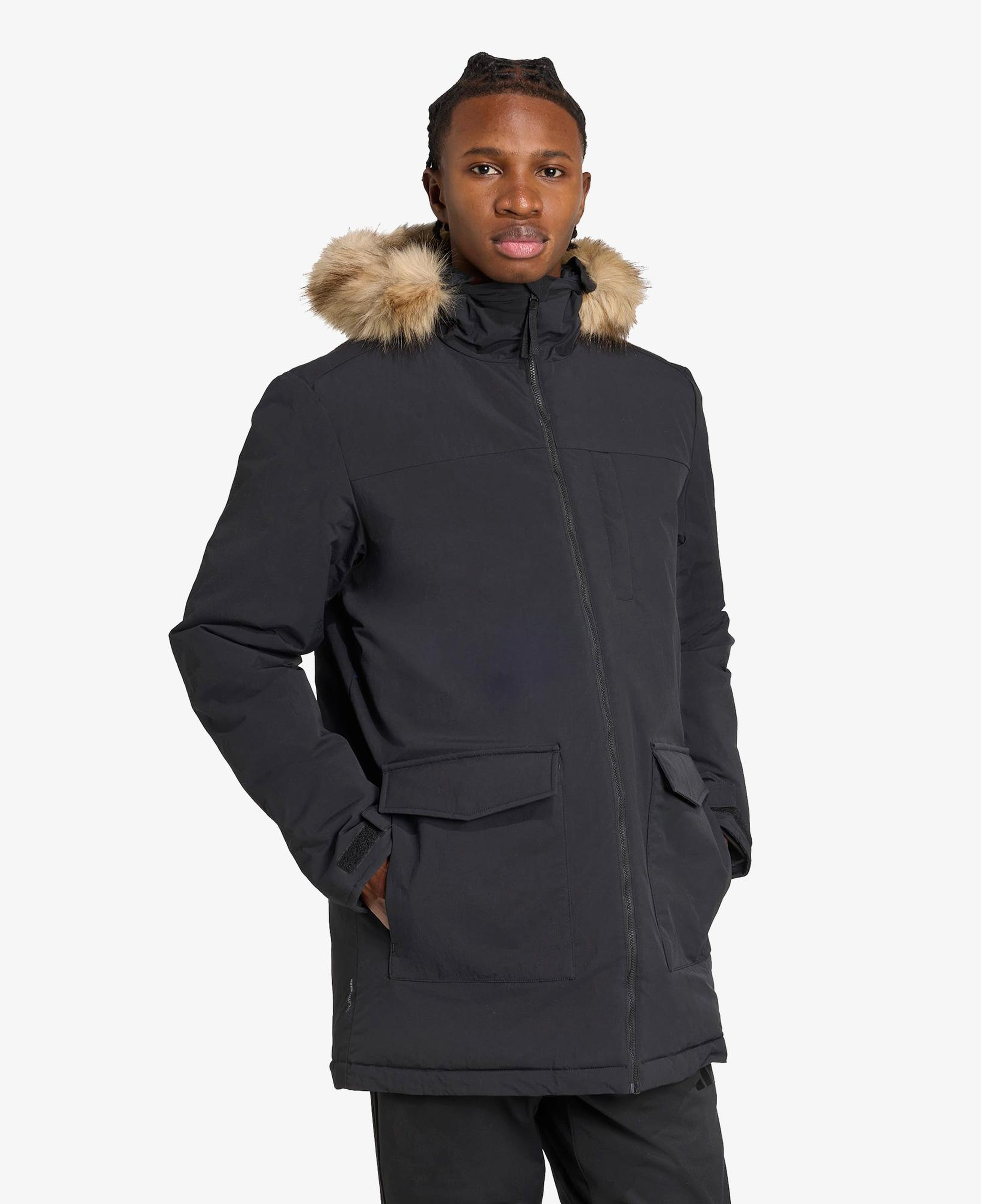 adidas Paveric Climawarm Kürk Erkek Siyah Outdoor Montu