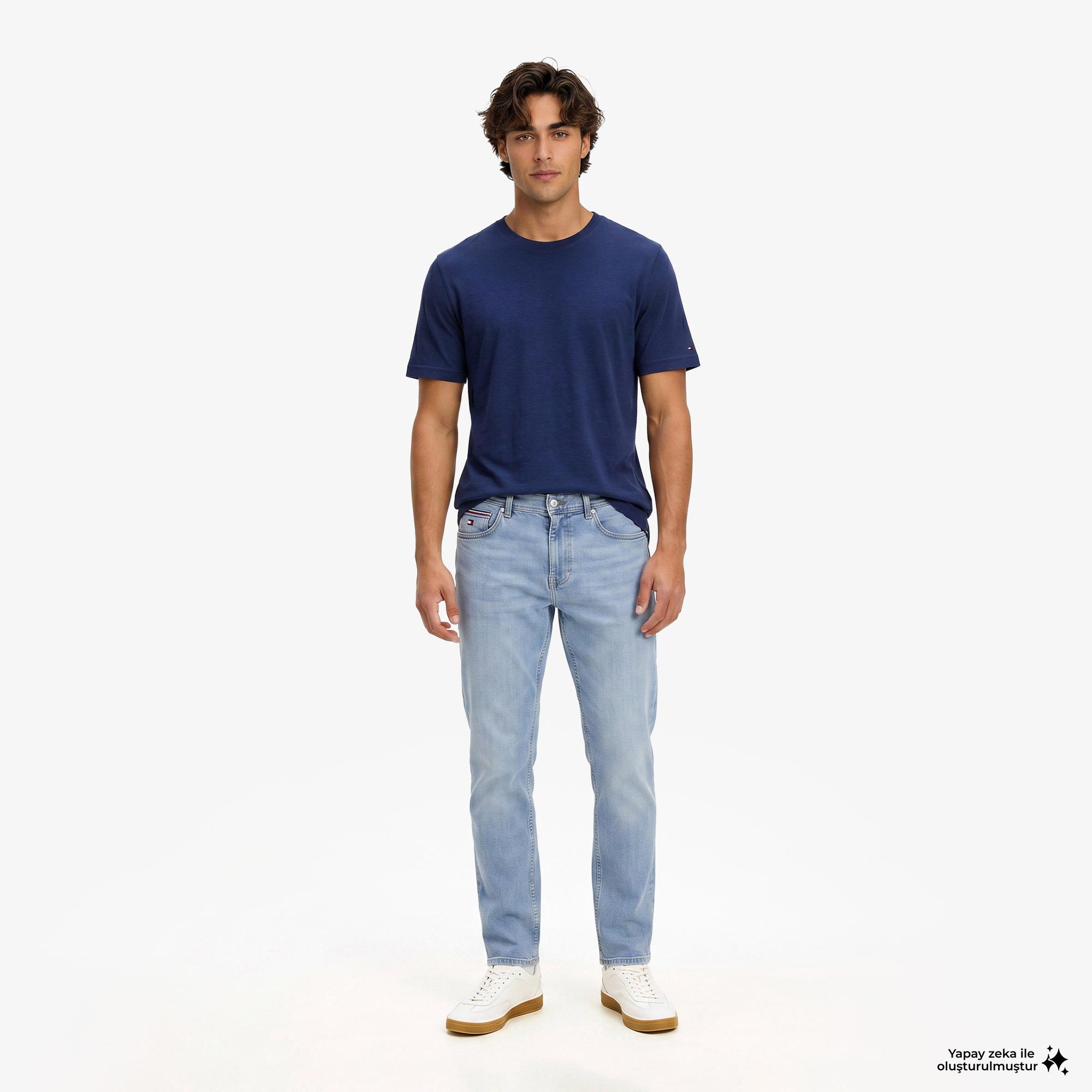 Tommy Hilfiger Erkek Mavi Pantolon