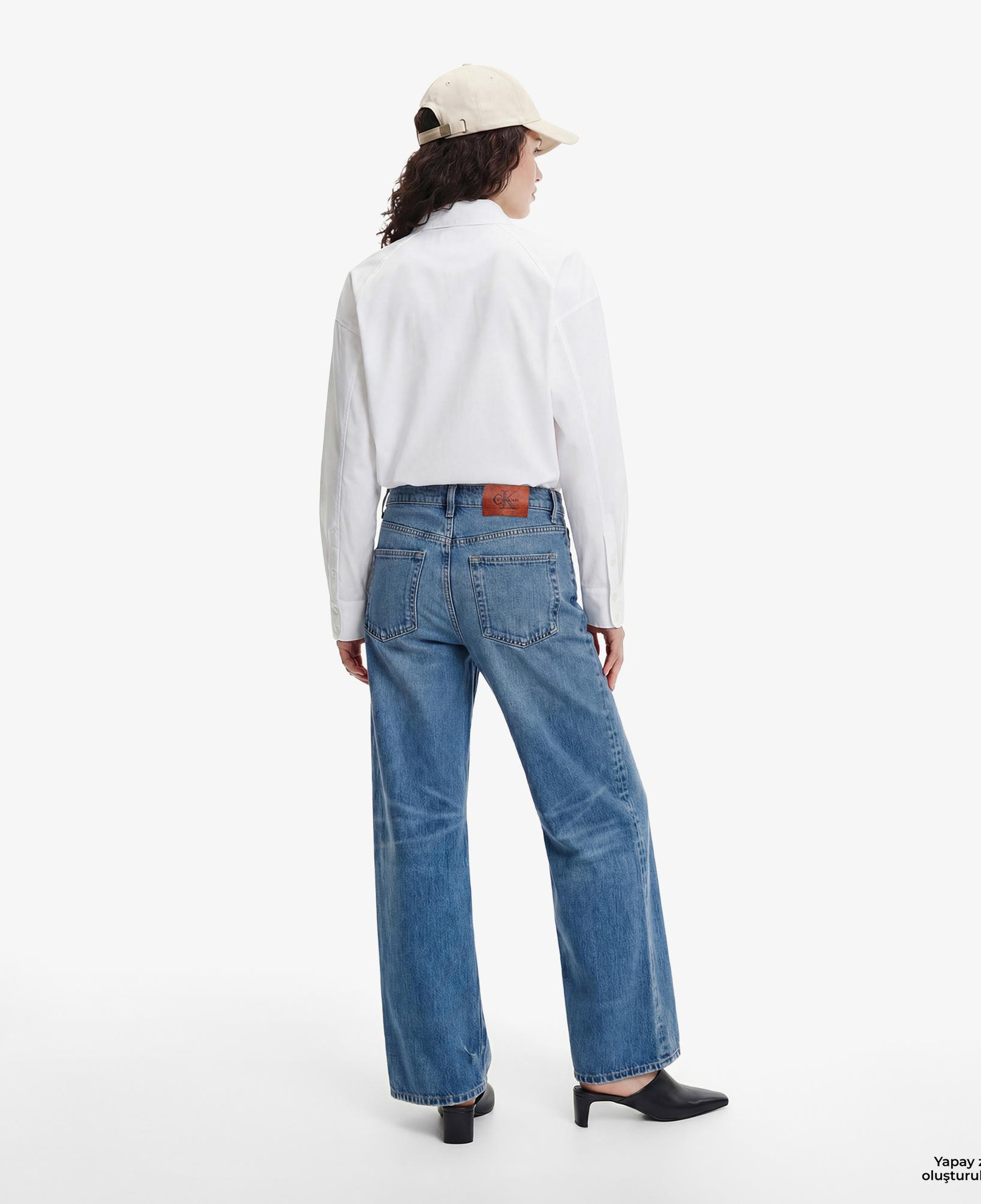 Calvin Klein The Wide Leg Kadın Gri Jean