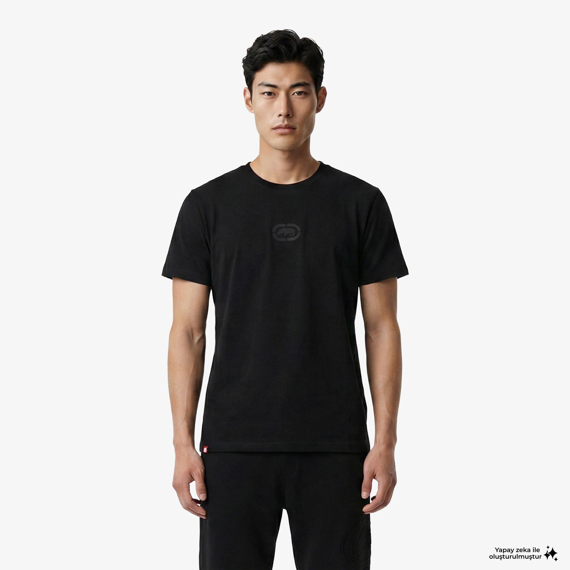 Ecko Johnson Erkek Siyah T-Shirt