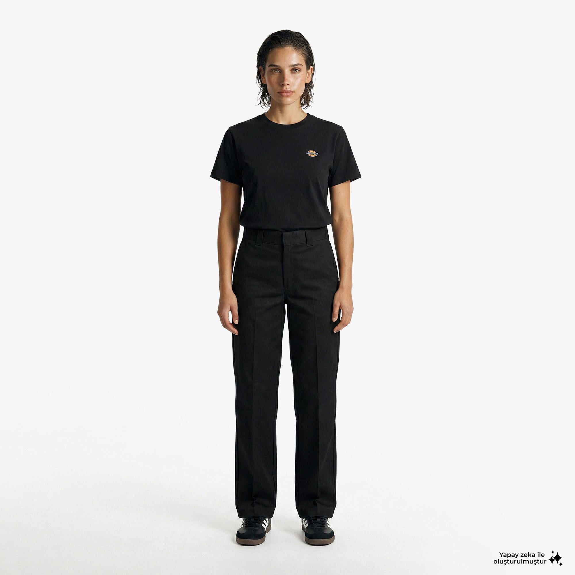Dickies Union Loose Straight Kadın Siyah Pantolon