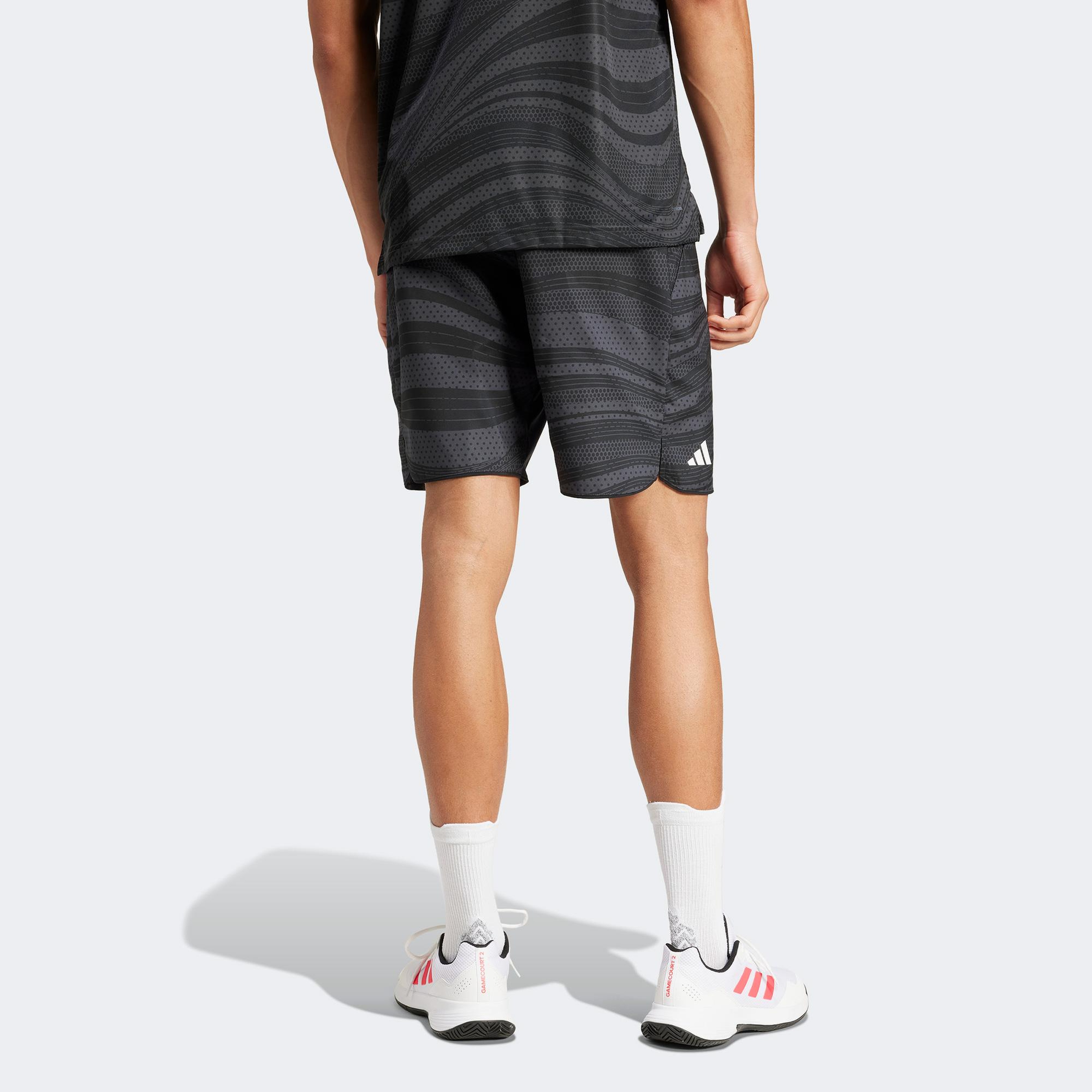 adidas Club Climacool Graphic Erkek Gri Tenis Şortu