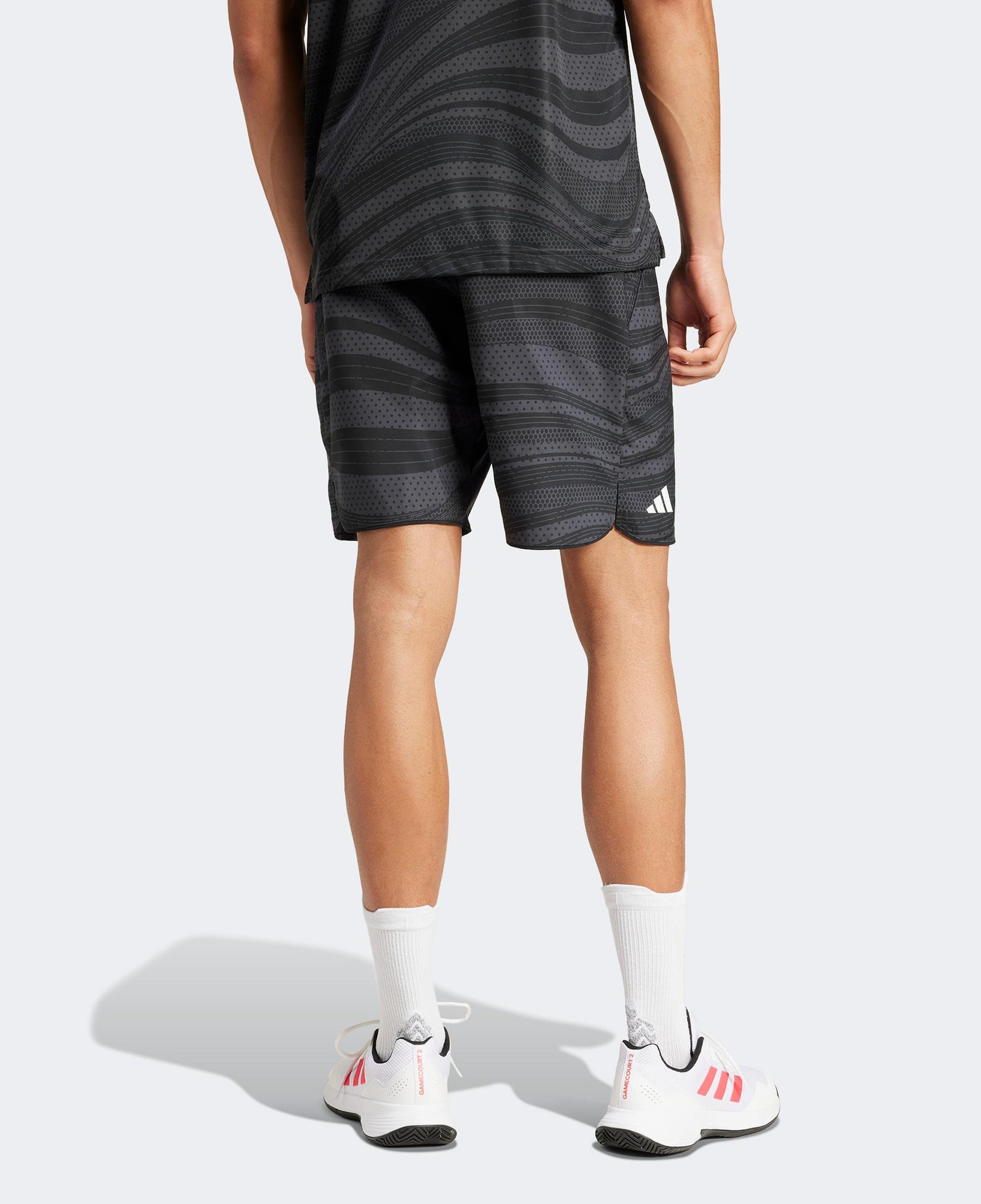 adidas Club Climacool Graphic Erkek Gri Tenis Şortu