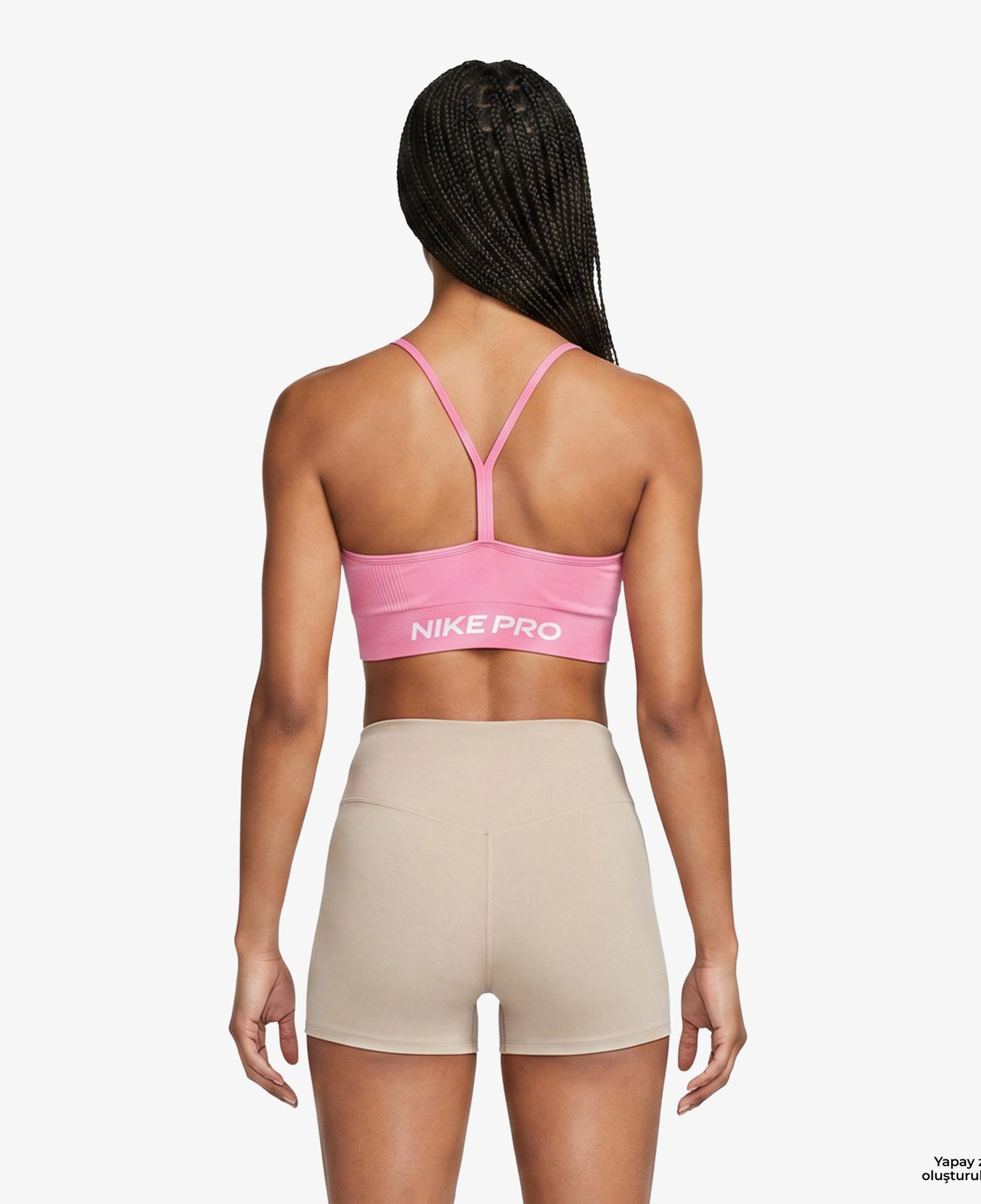 Nike Pro Dri-Fit Seamless Kadın Pembe Bra