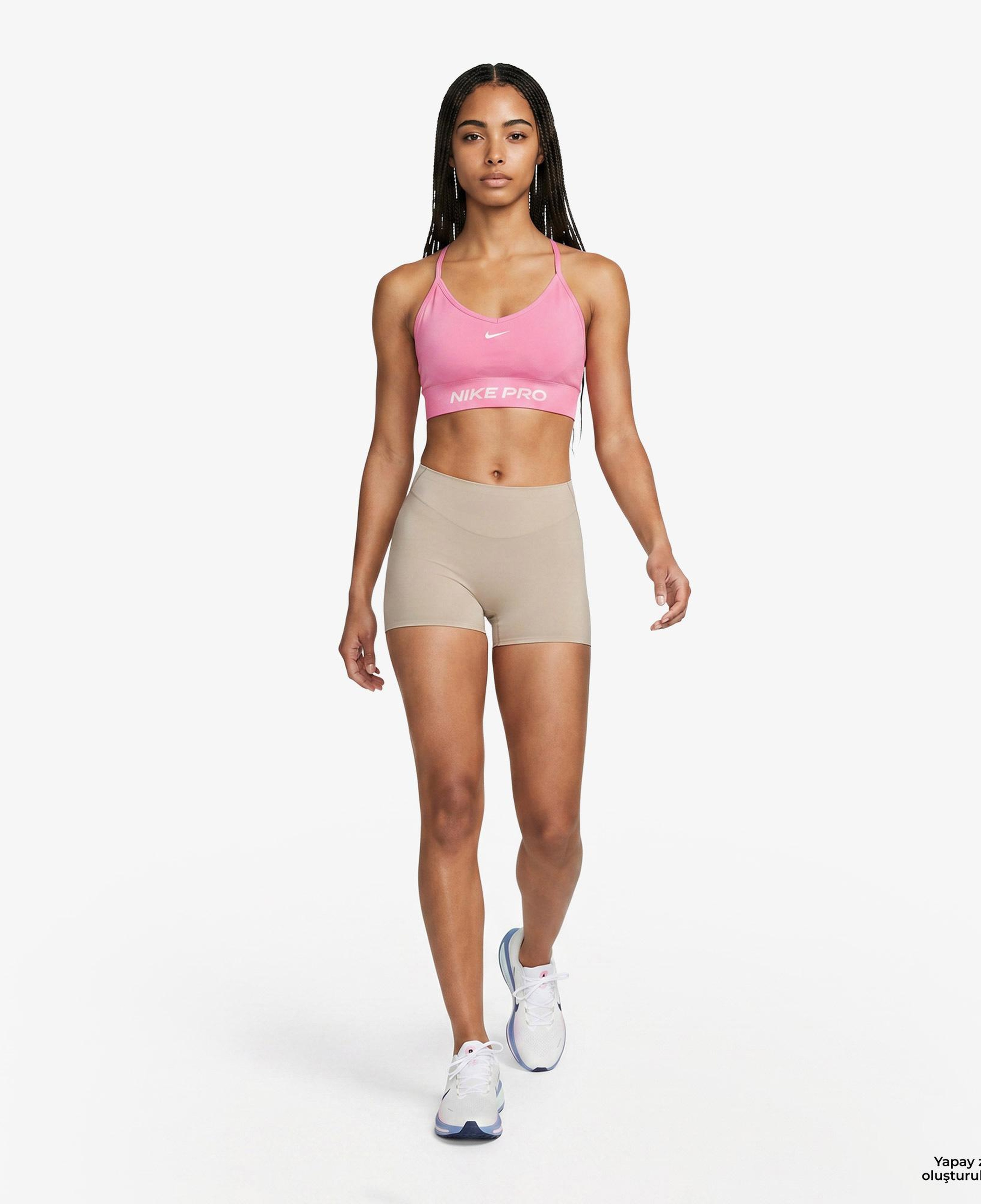Nike Pro Dri-Fit Seamless Kadın Pembe Bra