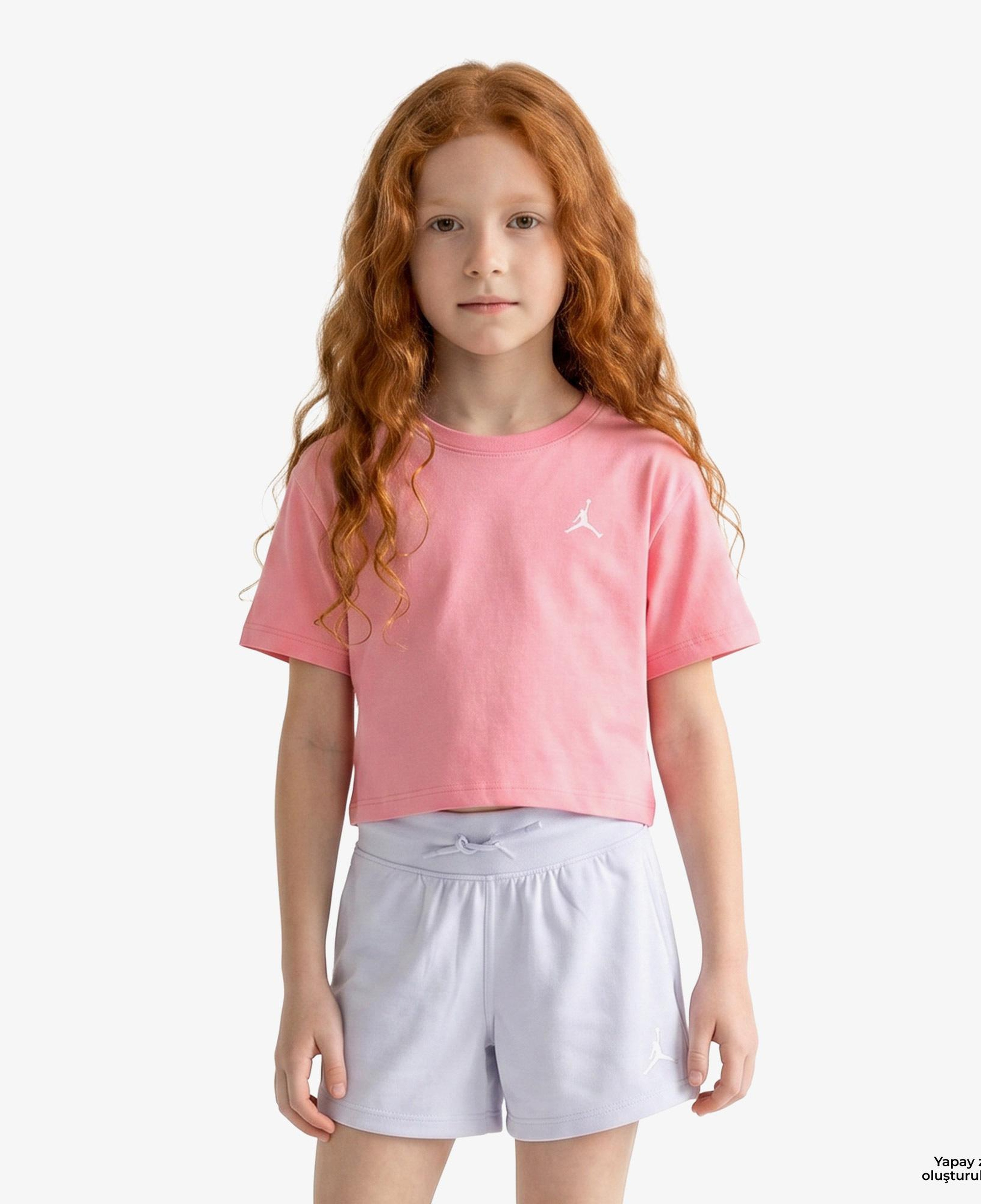 Jordan Brooklyn Essentials Çocuk Pembe T-Shirt