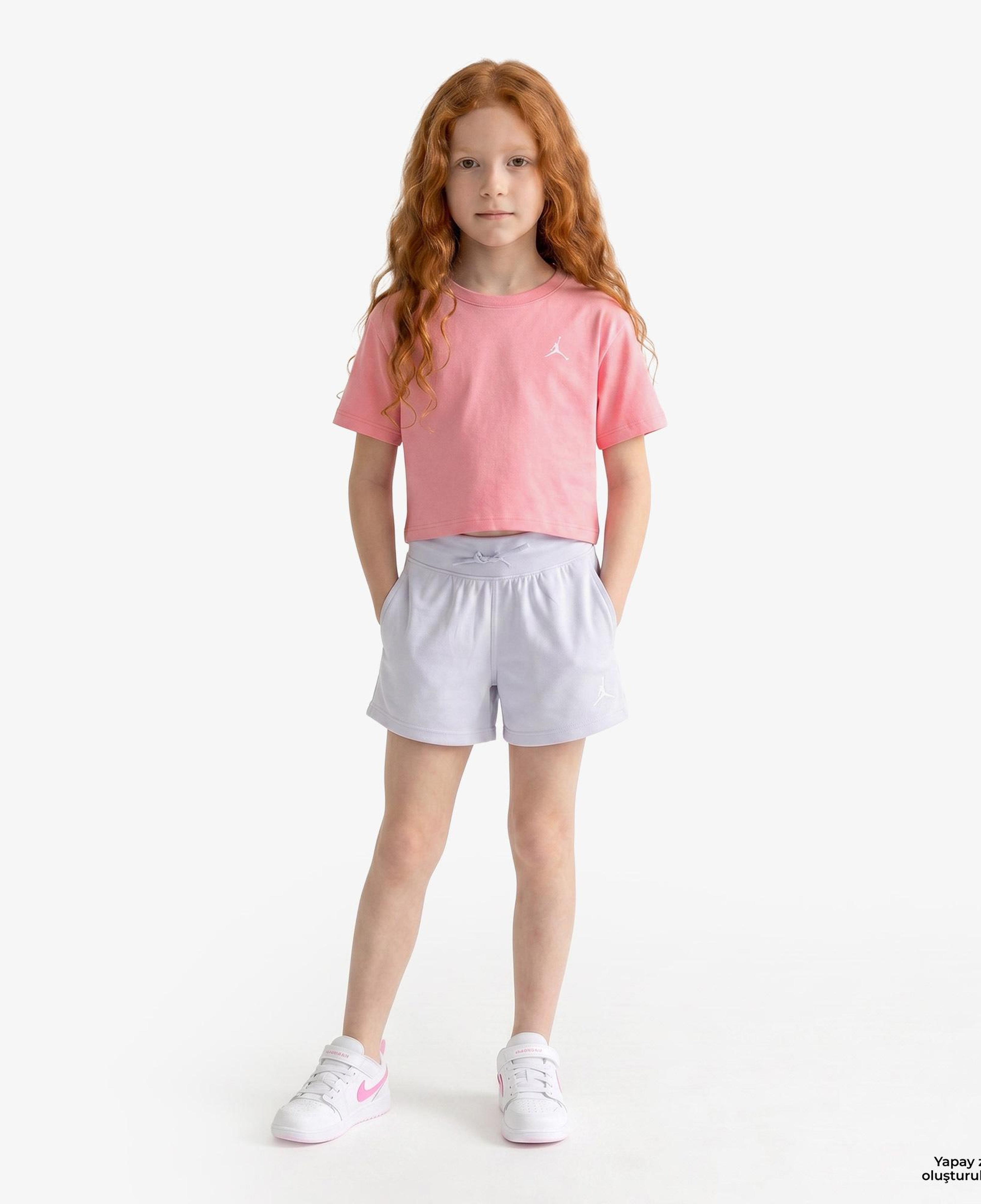 Jordan Brooklyn Essentials Çocuk Pembe T-Shirt