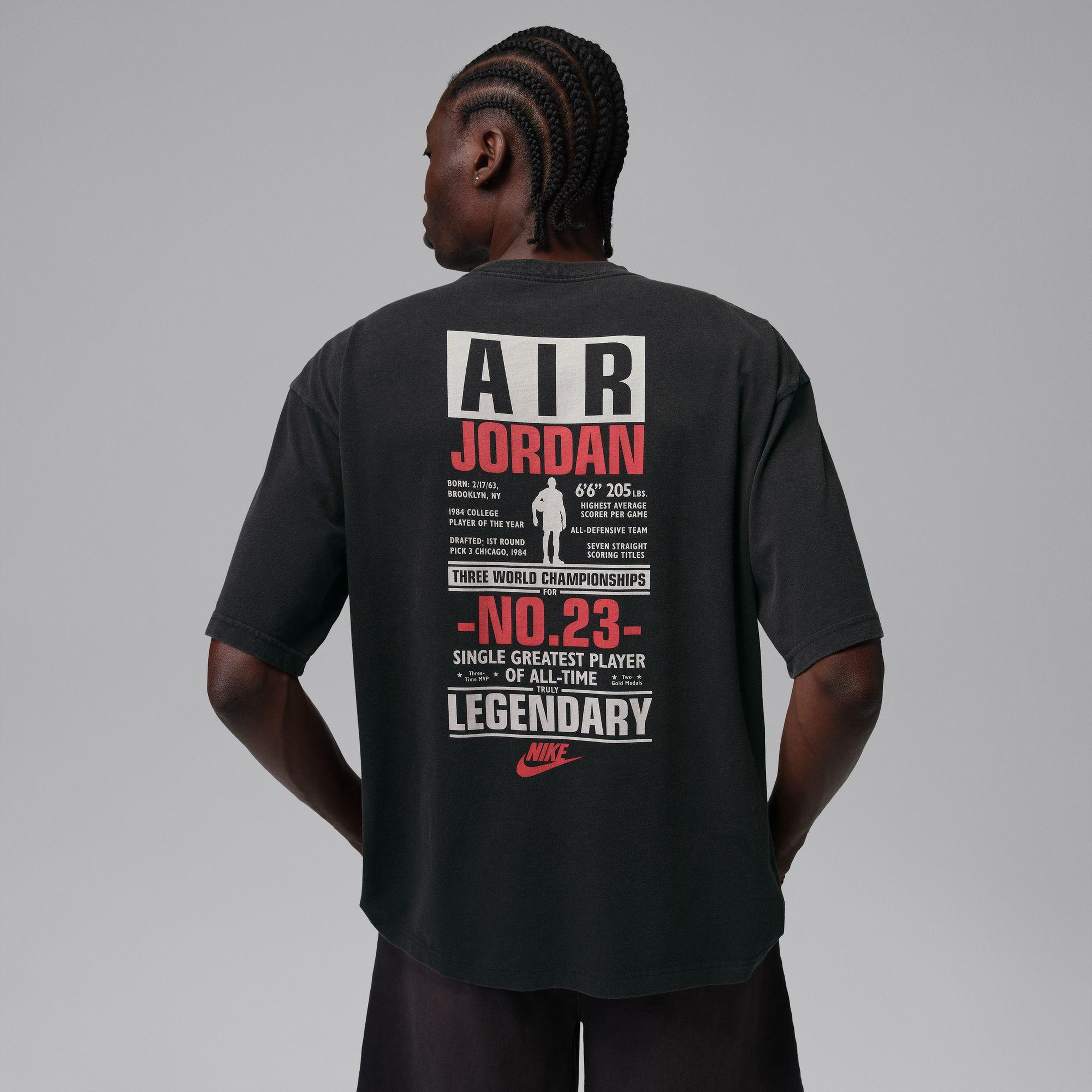 Jordan Flight Legend Crew Erkek Siyah T-Shirt