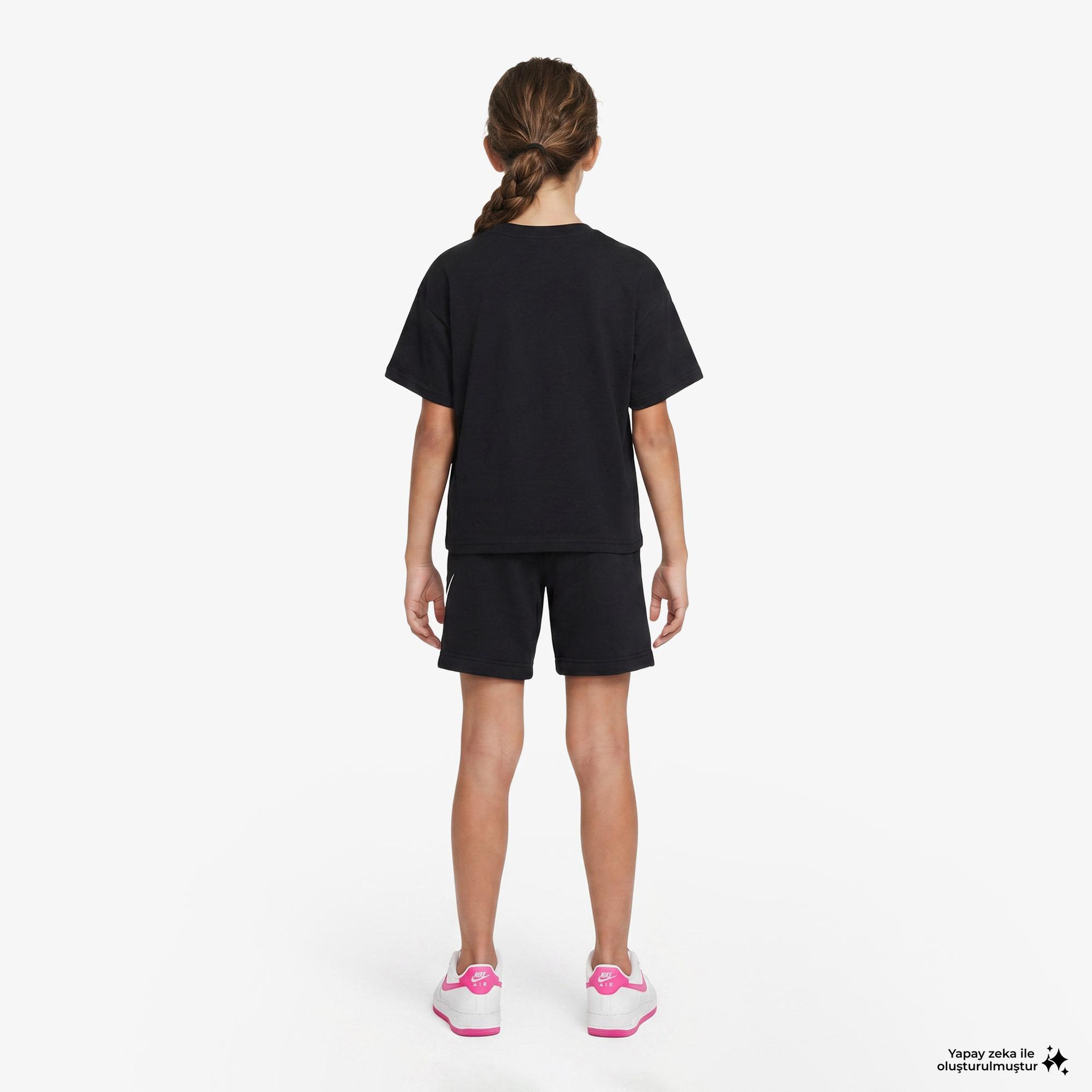 Nike Sportswear Club Fleece Çocuk Siyah Şort