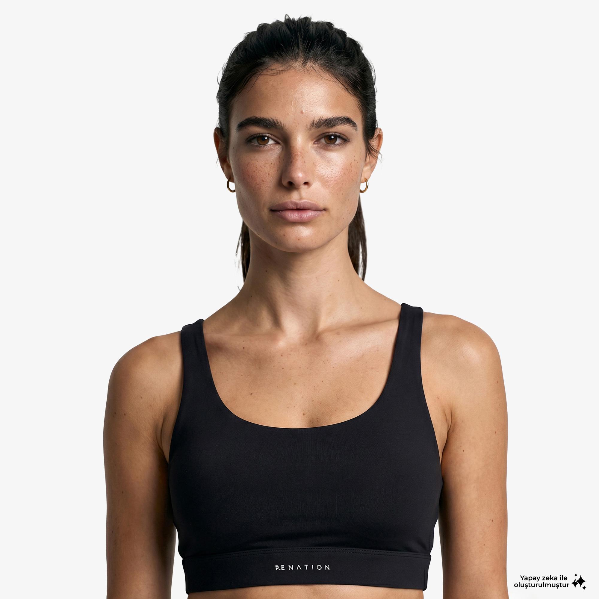 P.E Nation Frequency Sports Kadın Siyah Bra