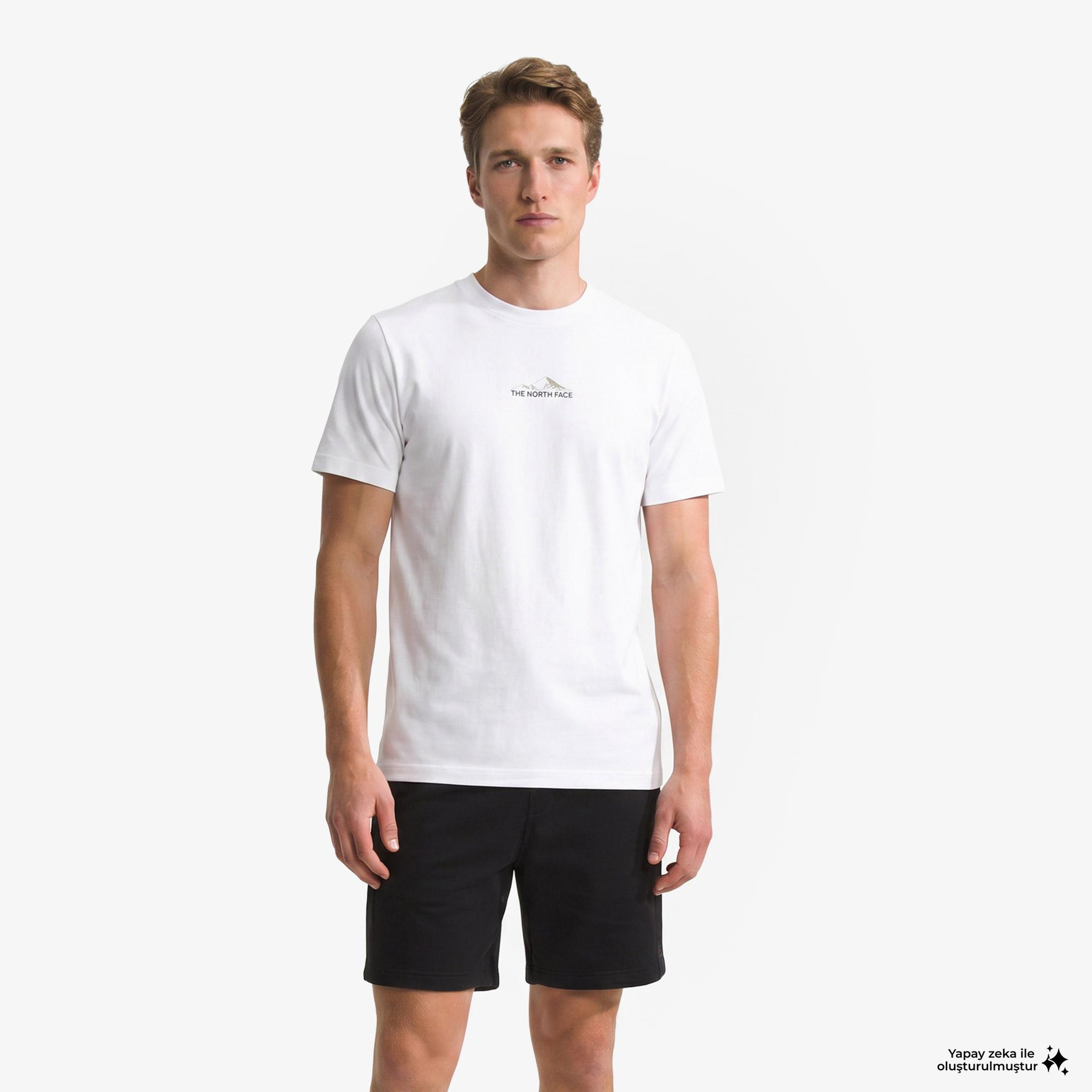 The North Face Odles Tech Erkek Beyaz T-Shirt