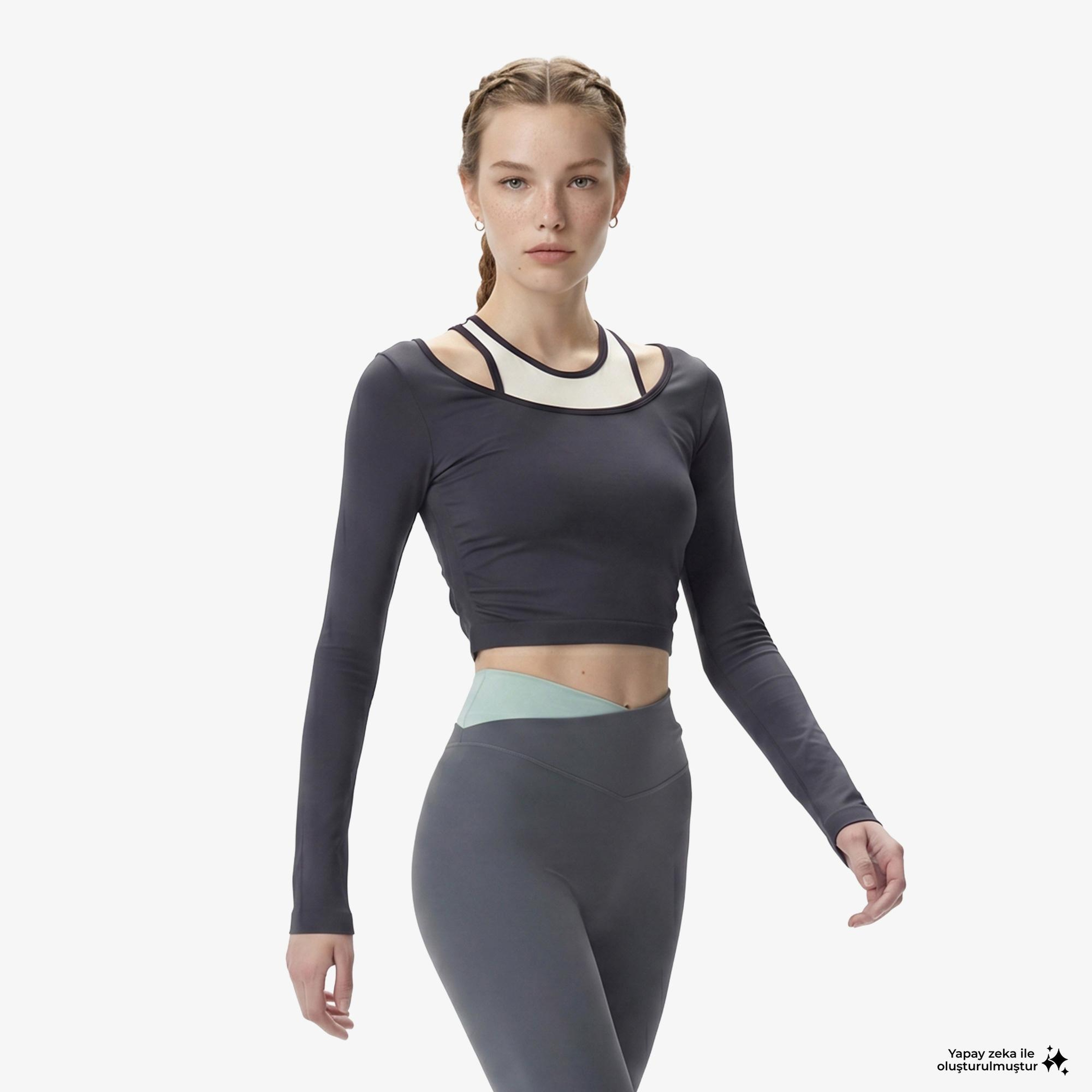 P.E Nation Sutton Cropped Kadın Mavi T-Shirt