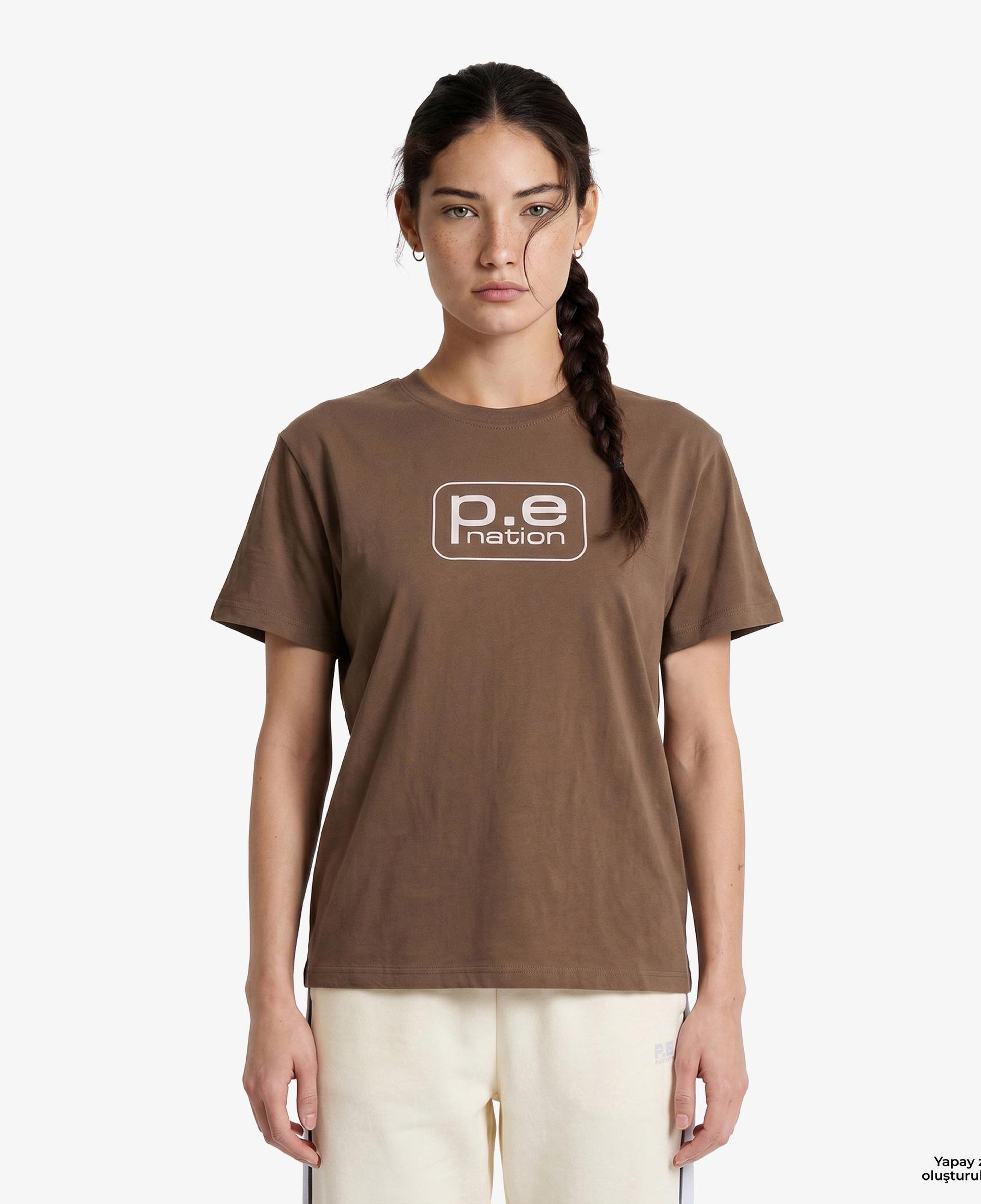 P.E Nation Flux Kadın Kahverengi T-Shirt