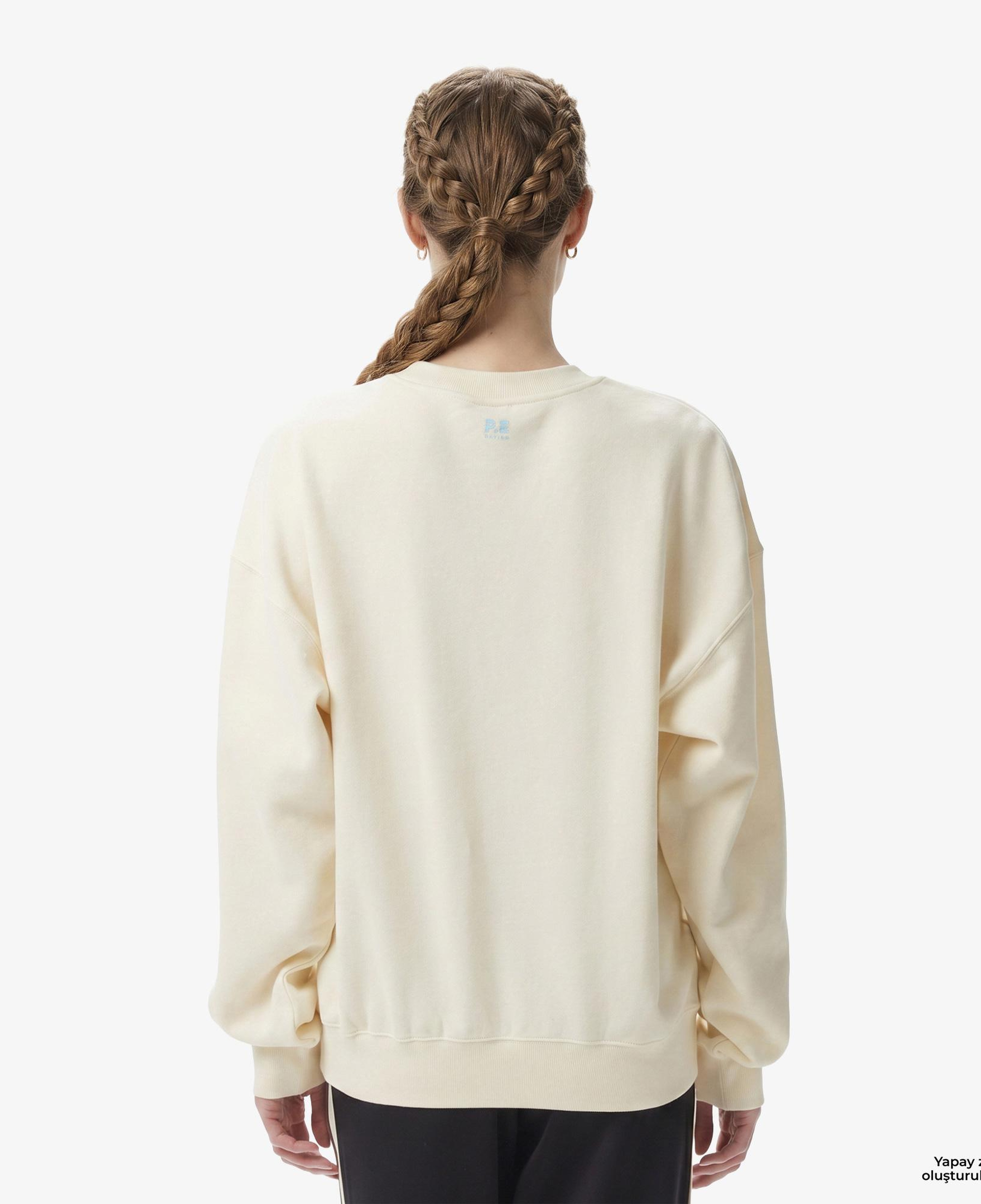 P.E Nation Heritage Kadın Krem Rengi Sweatshirt