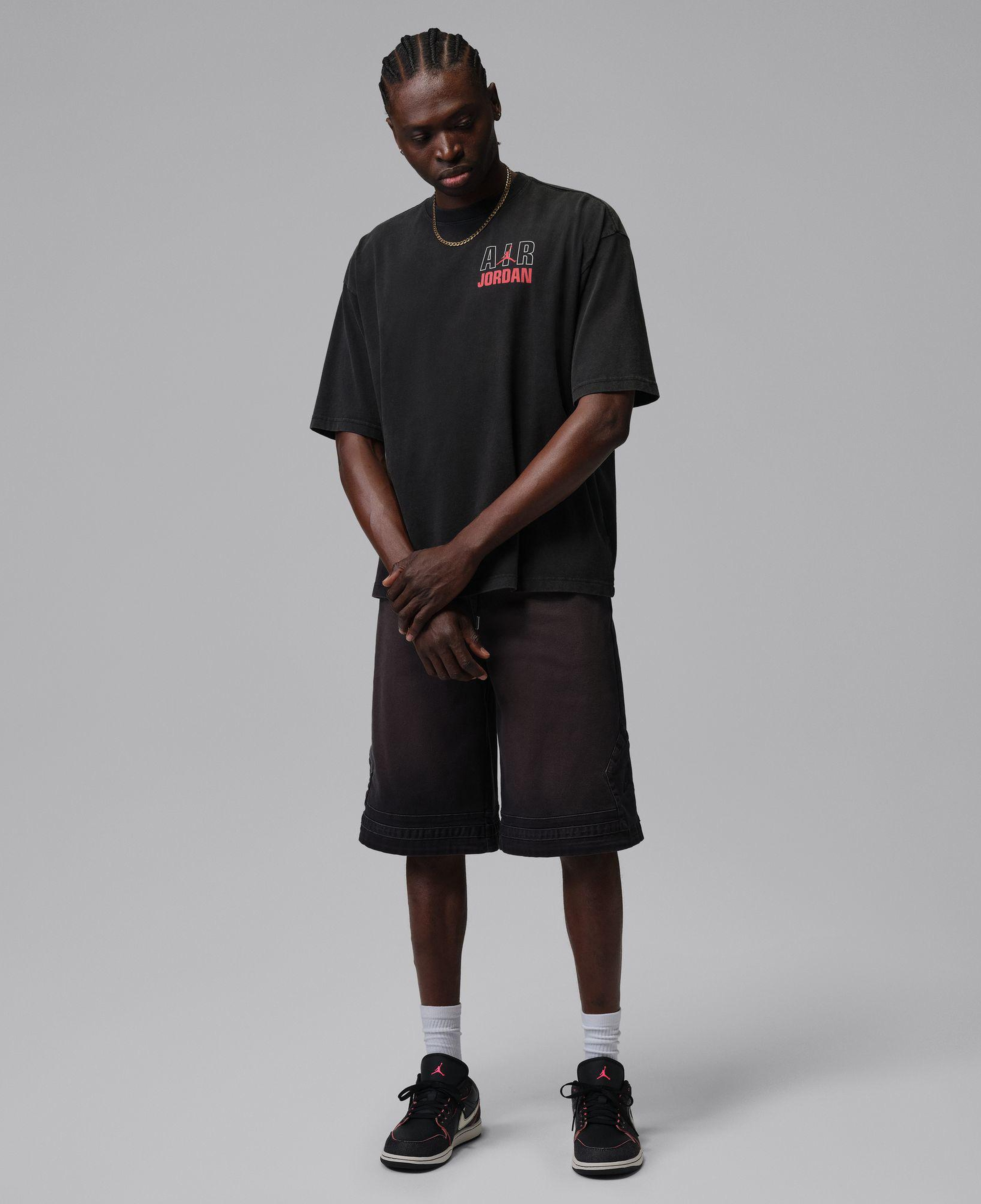Jordan Flight Legend Crew Erkek Siyah T-Shirt