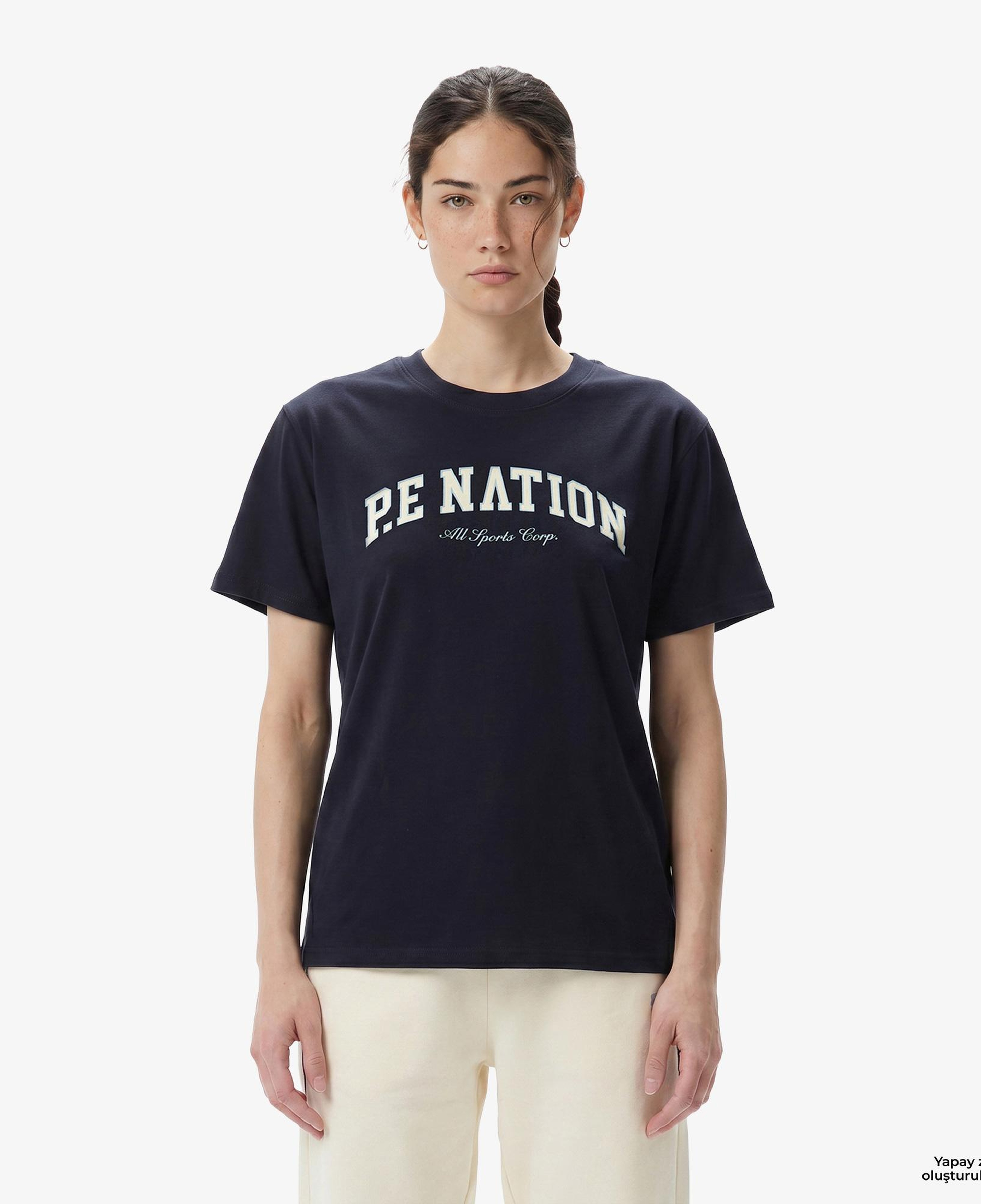 P.E Nation Heritage Kadın Lacivert T-Shirt