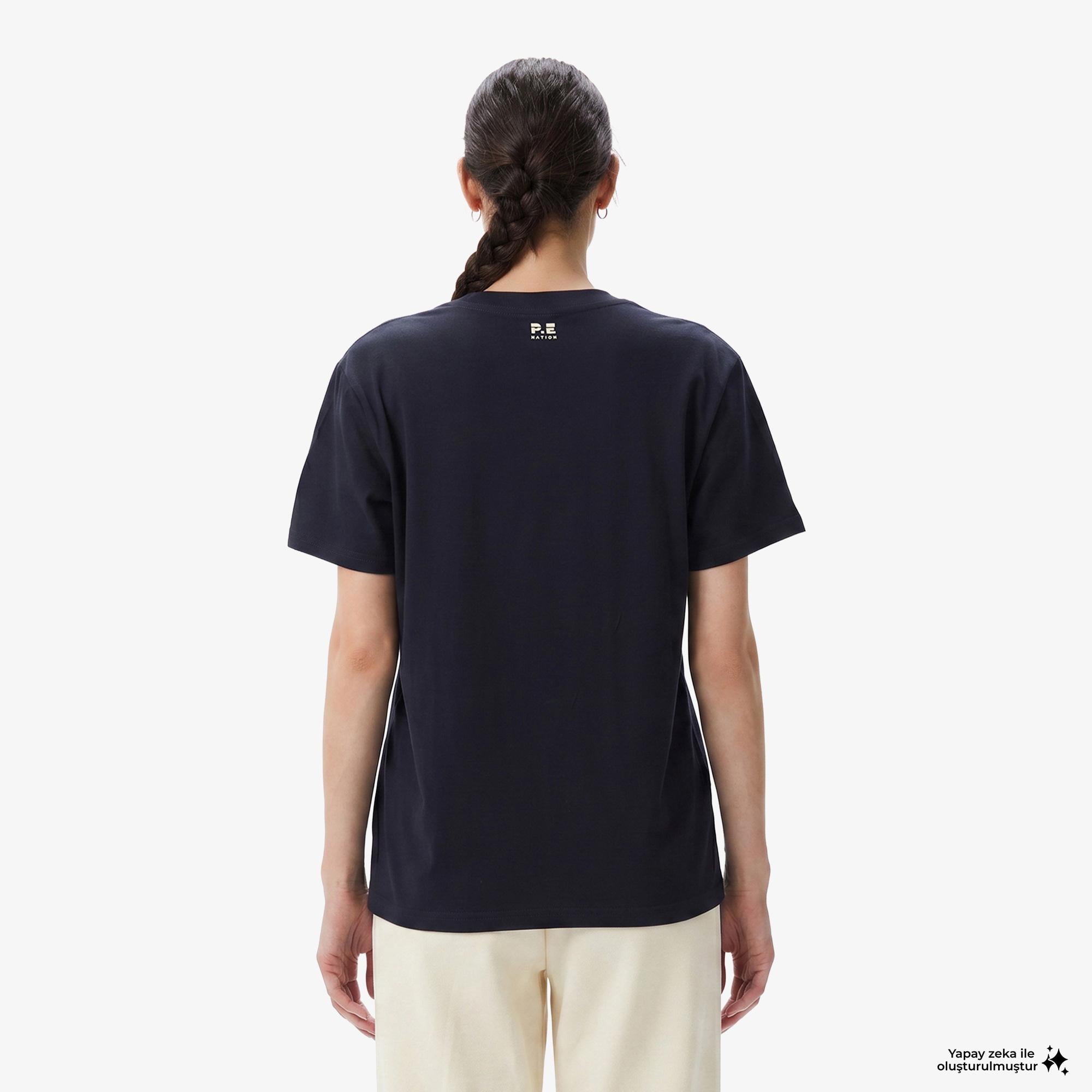 P.E Nation Heritage Kadın Lacivert T-Shirt