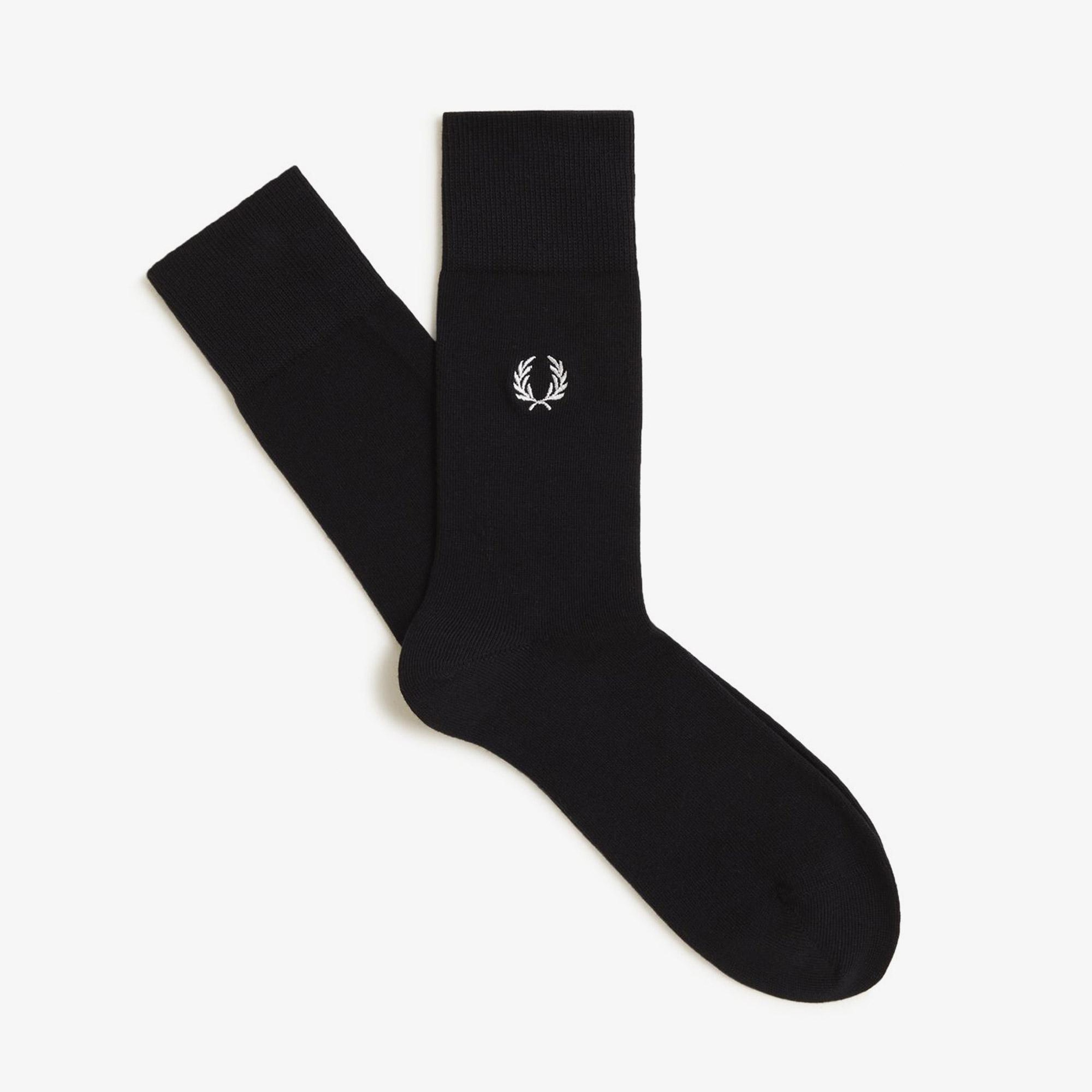 Fred Perry Unisex Siyah Çorap