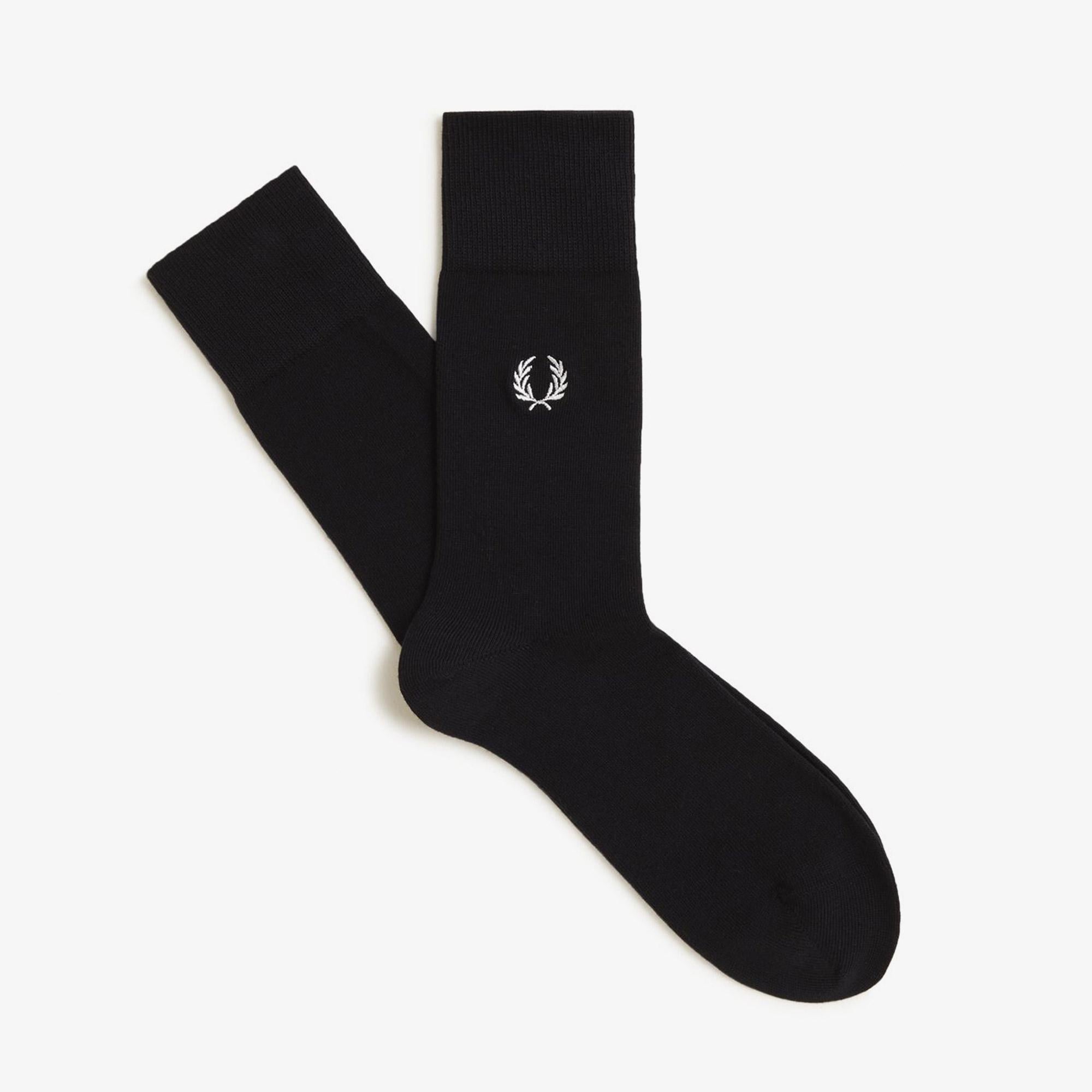 Fred Perry Unisex Siyah Çorap