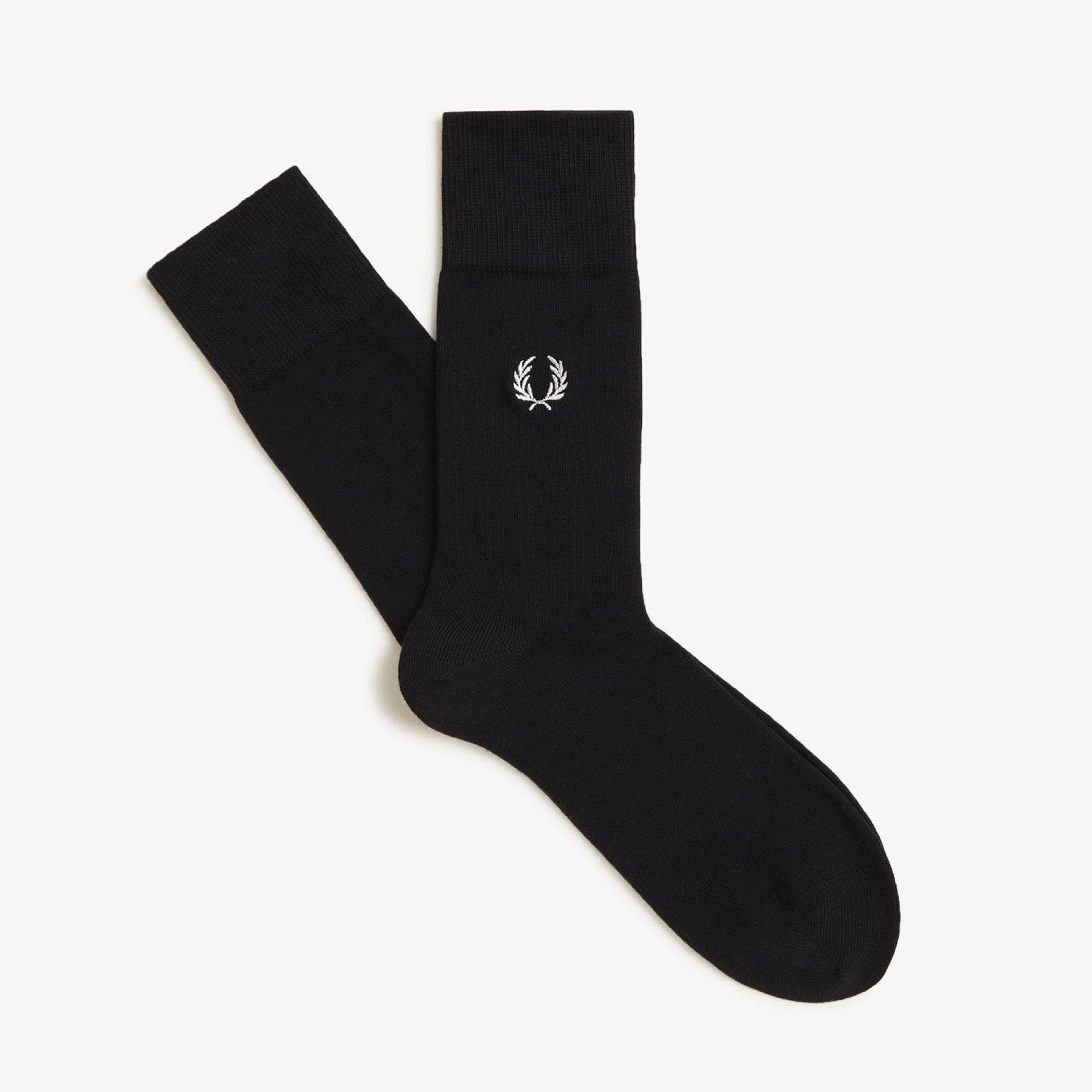Fred Perry Unisex Siyah Çorap