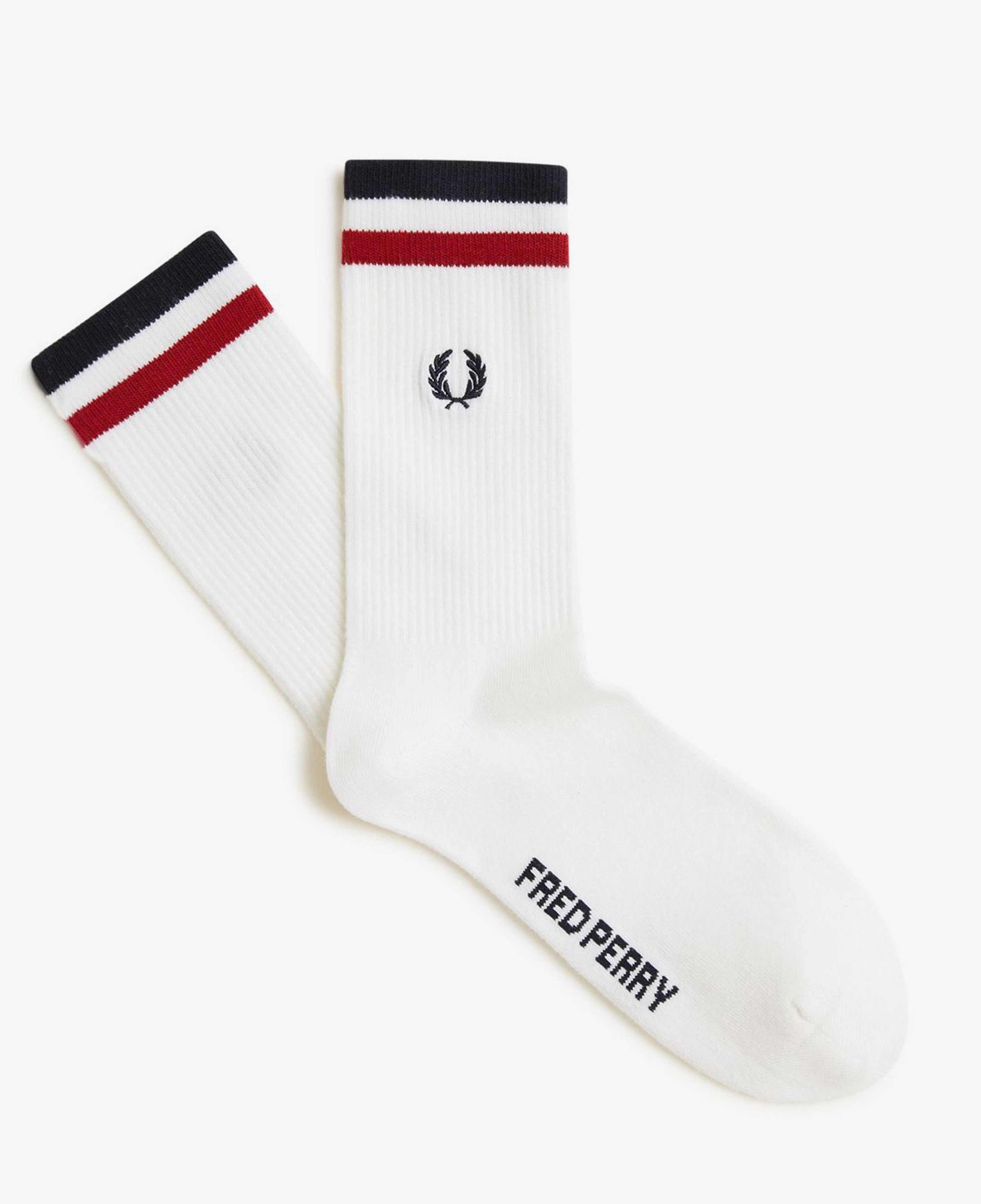 Fred Perry Unisex Beyaz Çorap