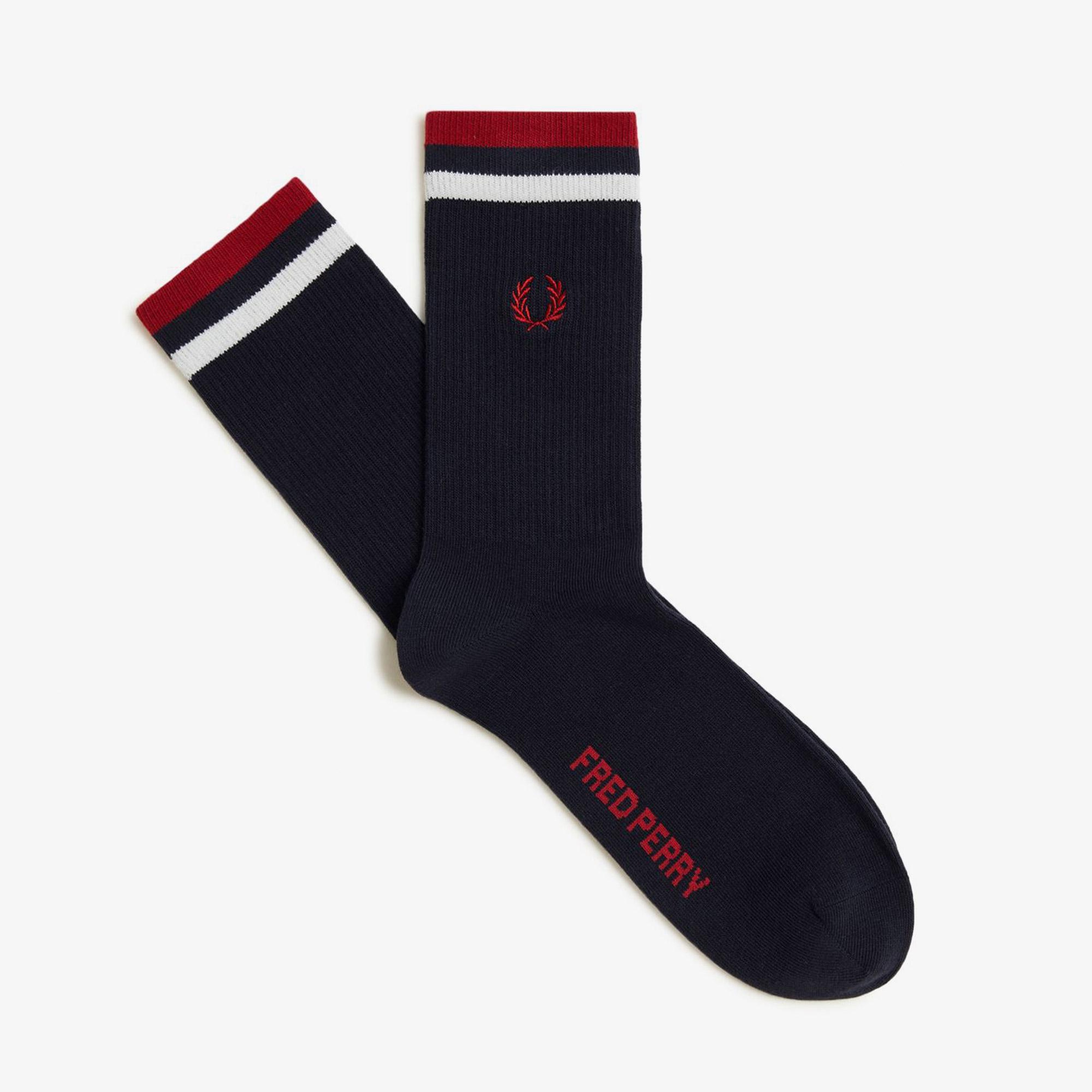 Fred Perry Unisex Lacivert Çorap