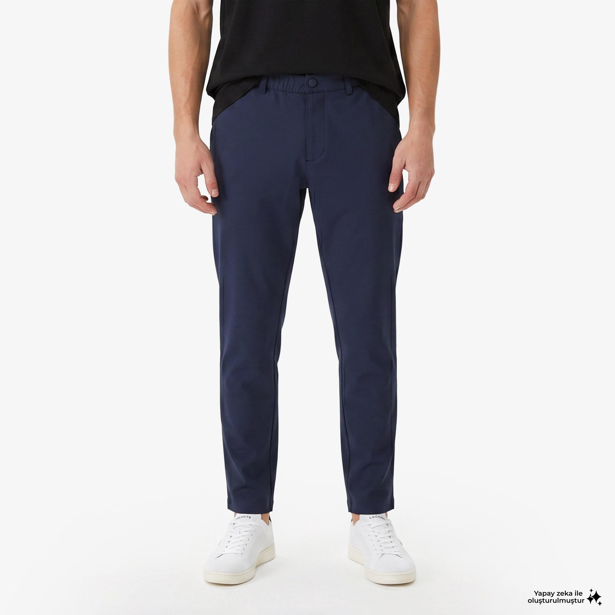 Lacoste Erkek Tapered Fit Lacivert Pantolon
