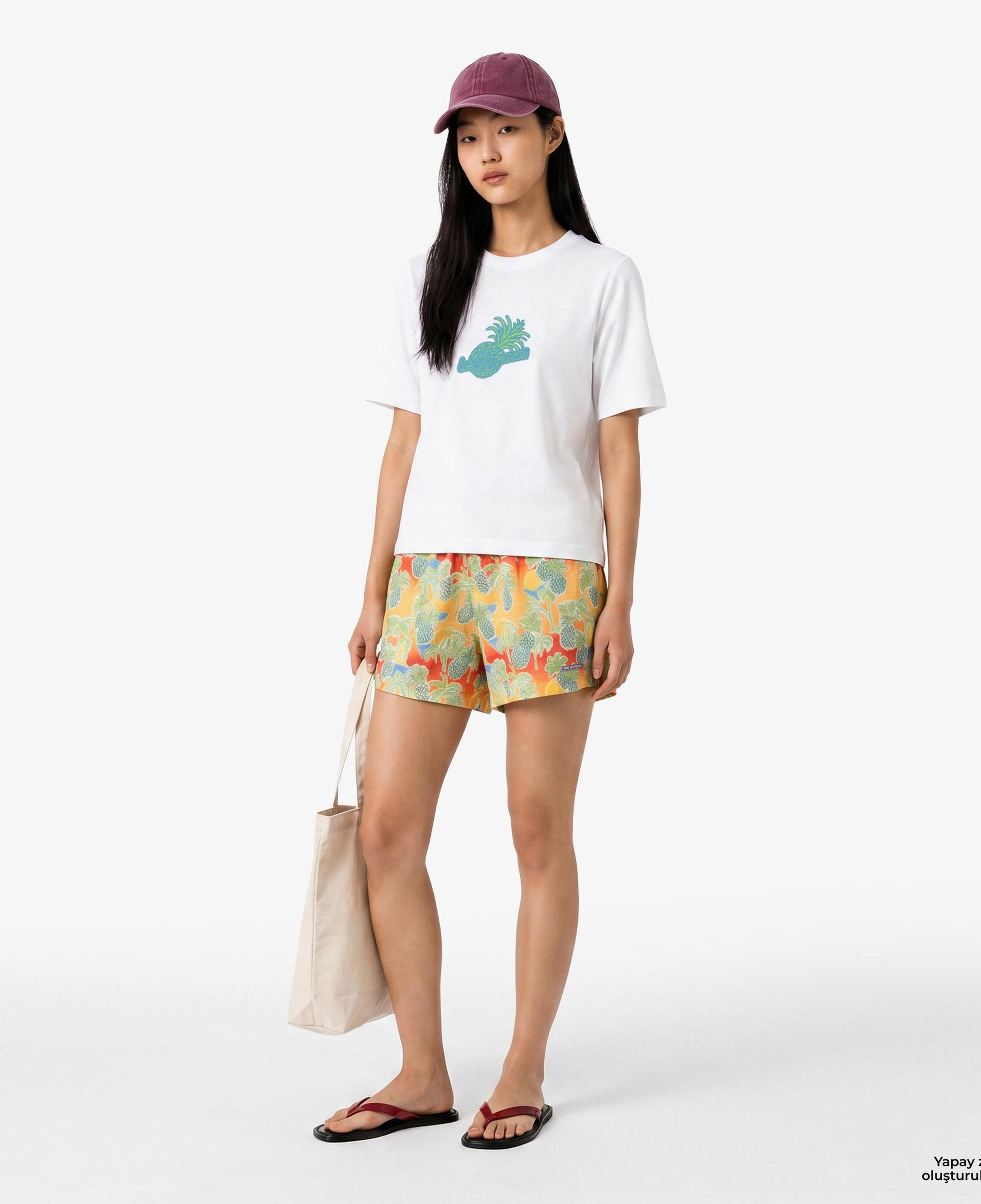 Les Benjamins 002 Kadın Beyaz T-Shirt
