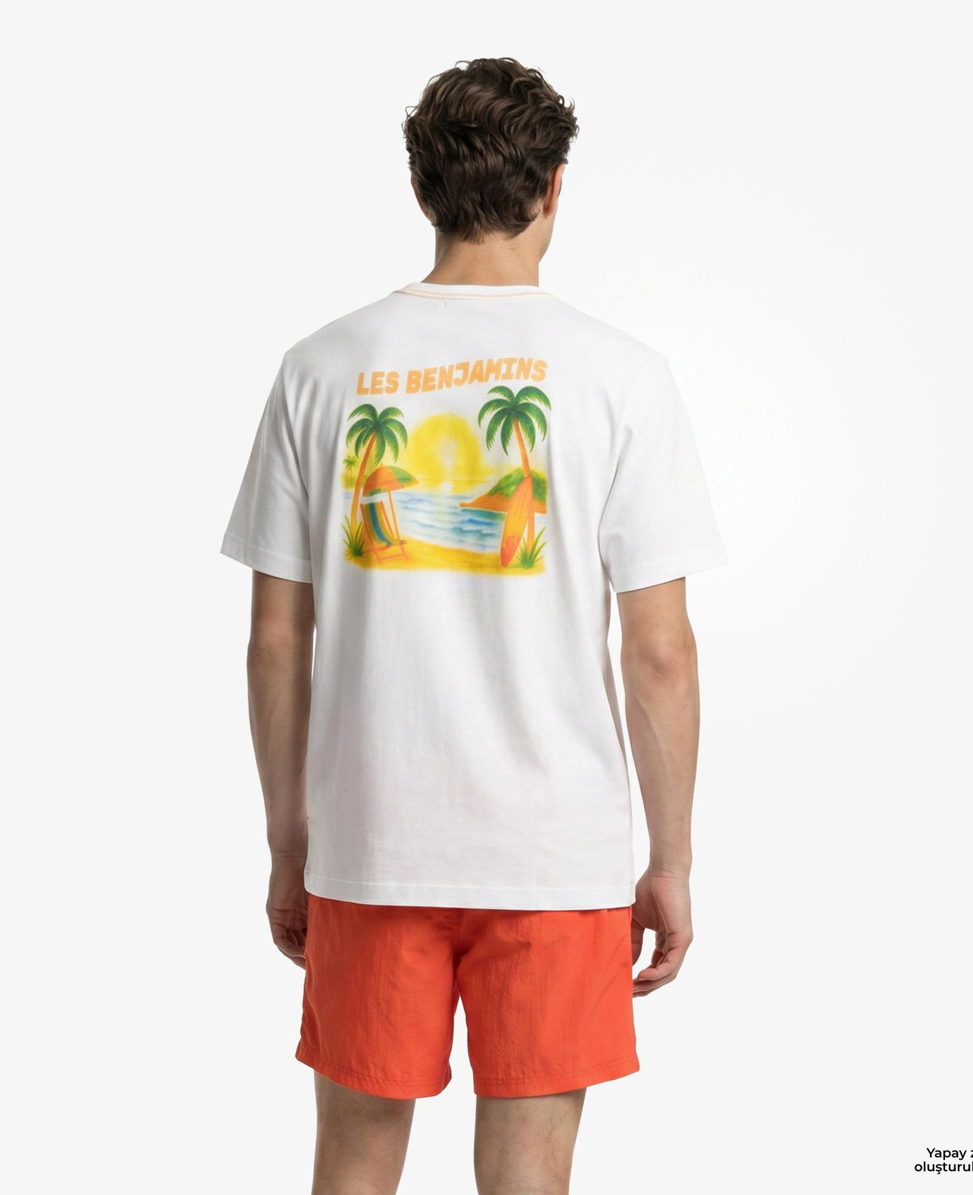 Les Benjamins 003 Erkek Beyaz T-Shirt