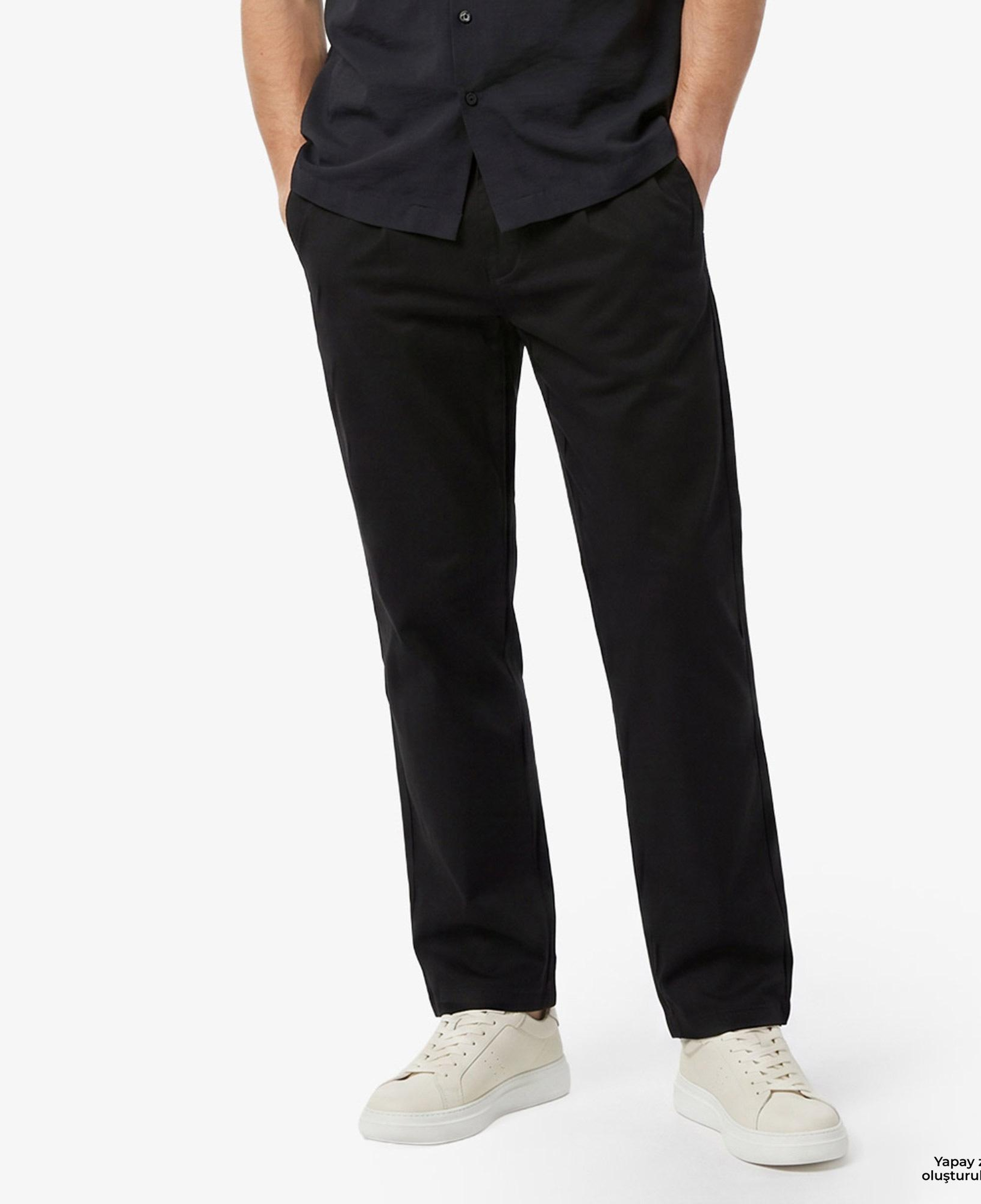 Nautica Erkek Siyah Regular Fit Pantolon