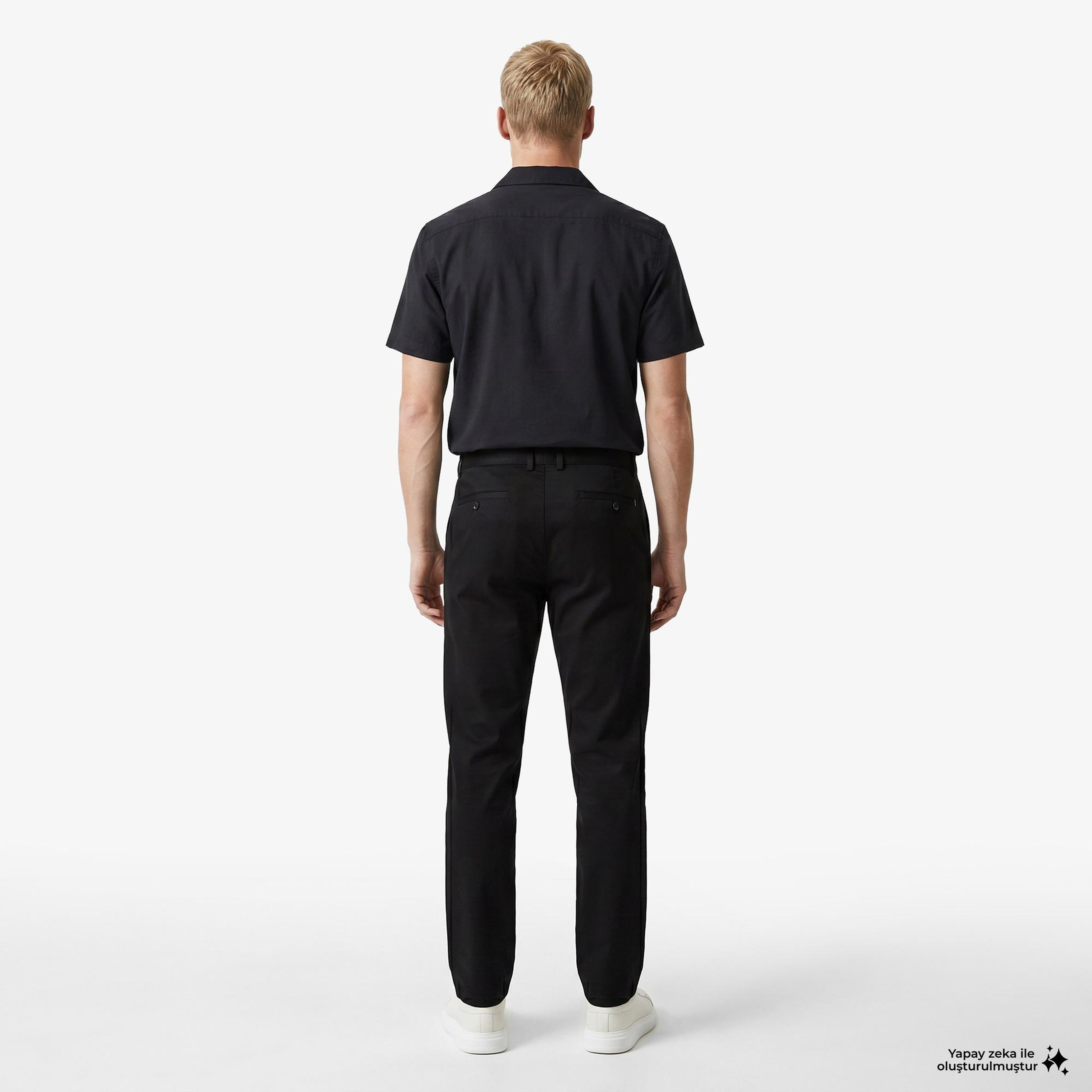 Nautica Erkek Siyah Regular Fit Pantolon