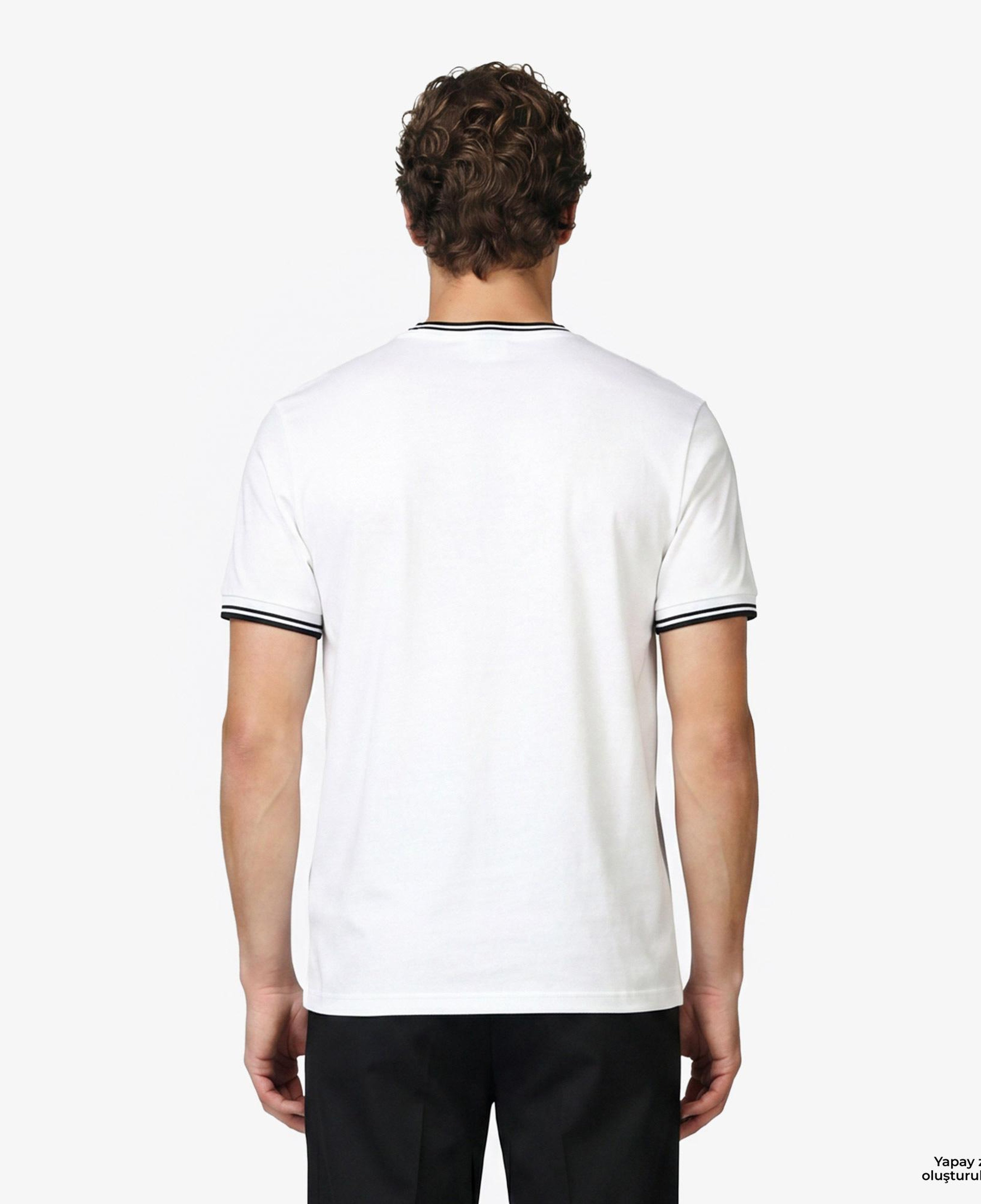Fred Perry Twin Tipped Erkek Beyaz T-Shirt