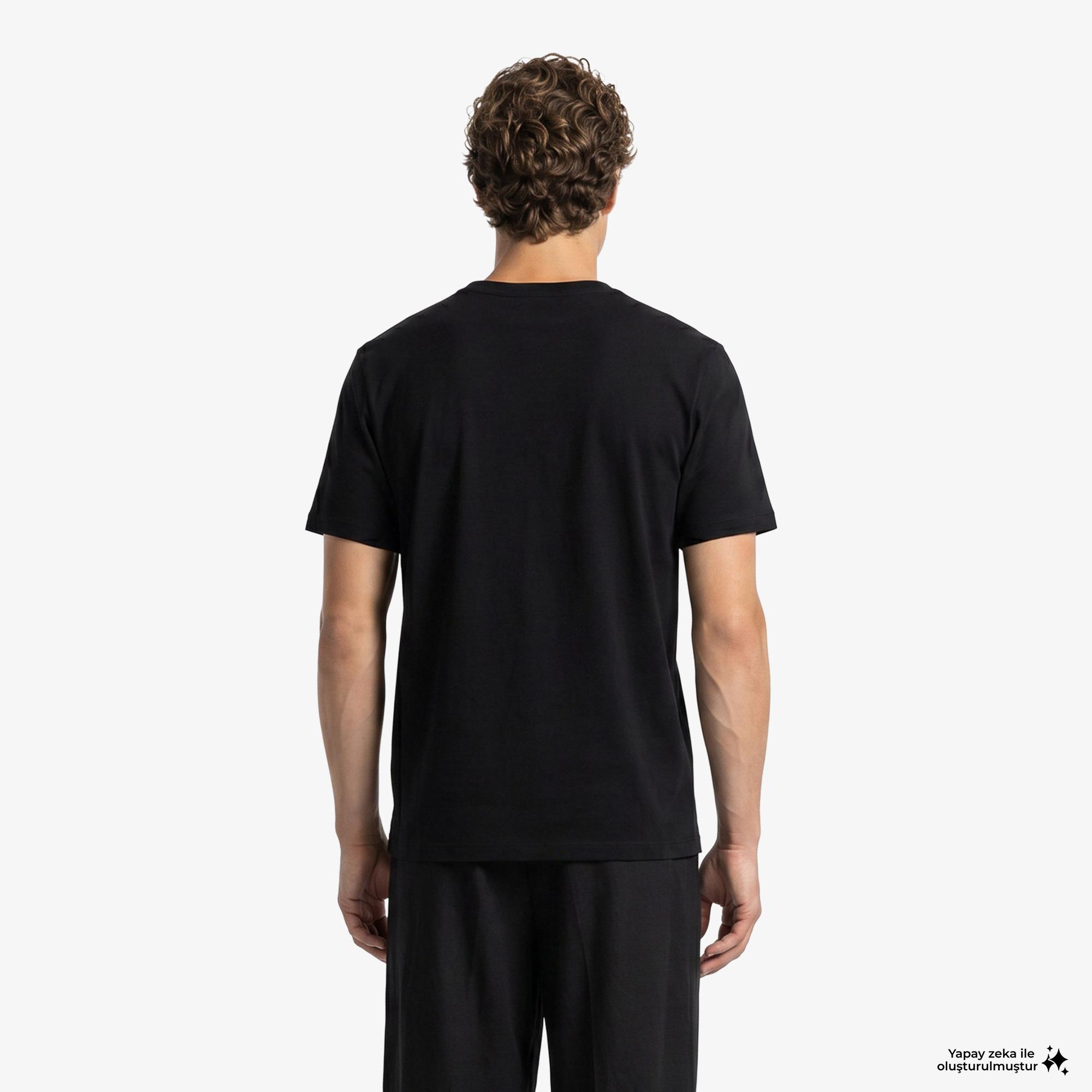 Fred Perry Crew Neck Erkek Siyah T-Shirt
