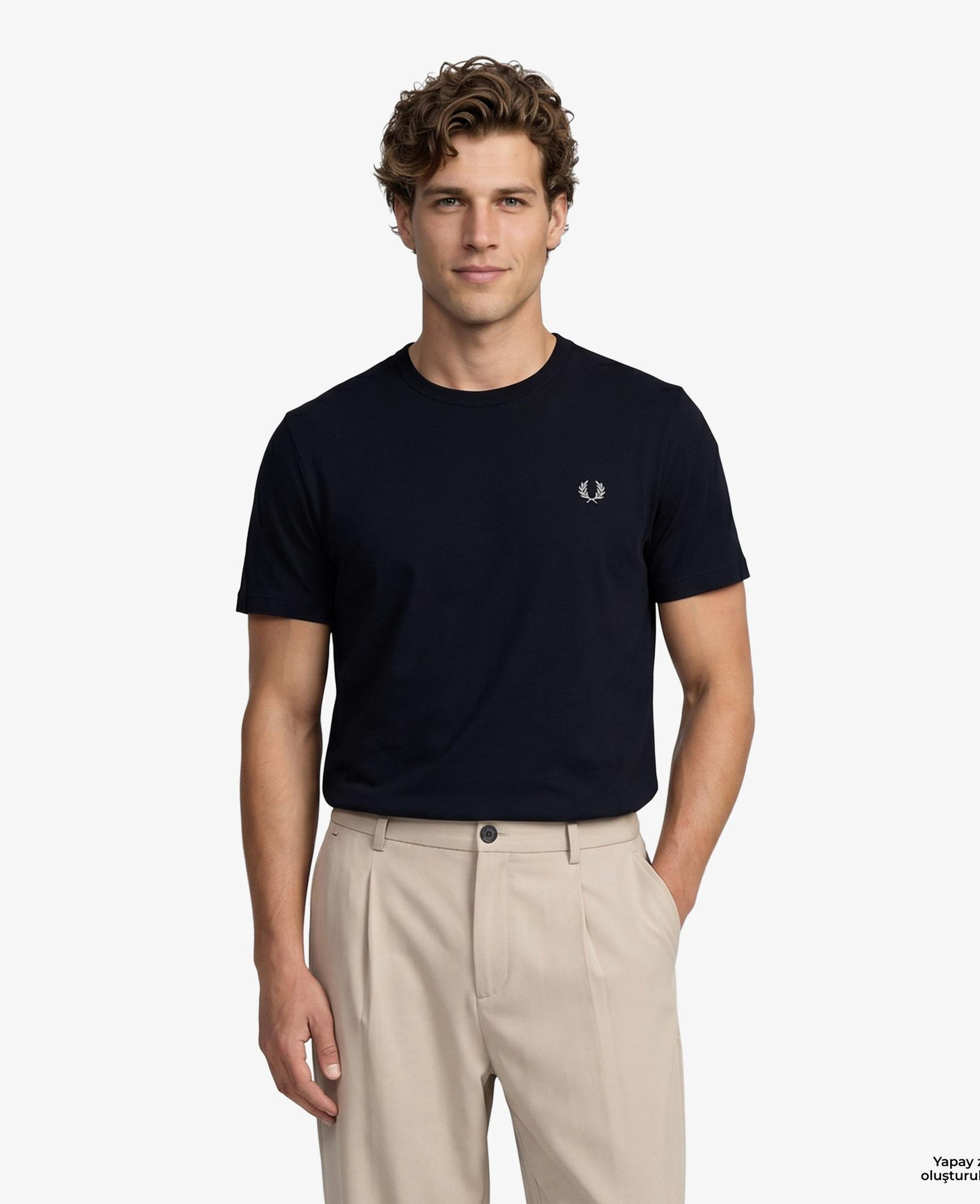 Fred Perry Crew Neck Erkek Lacivert T-Shirt