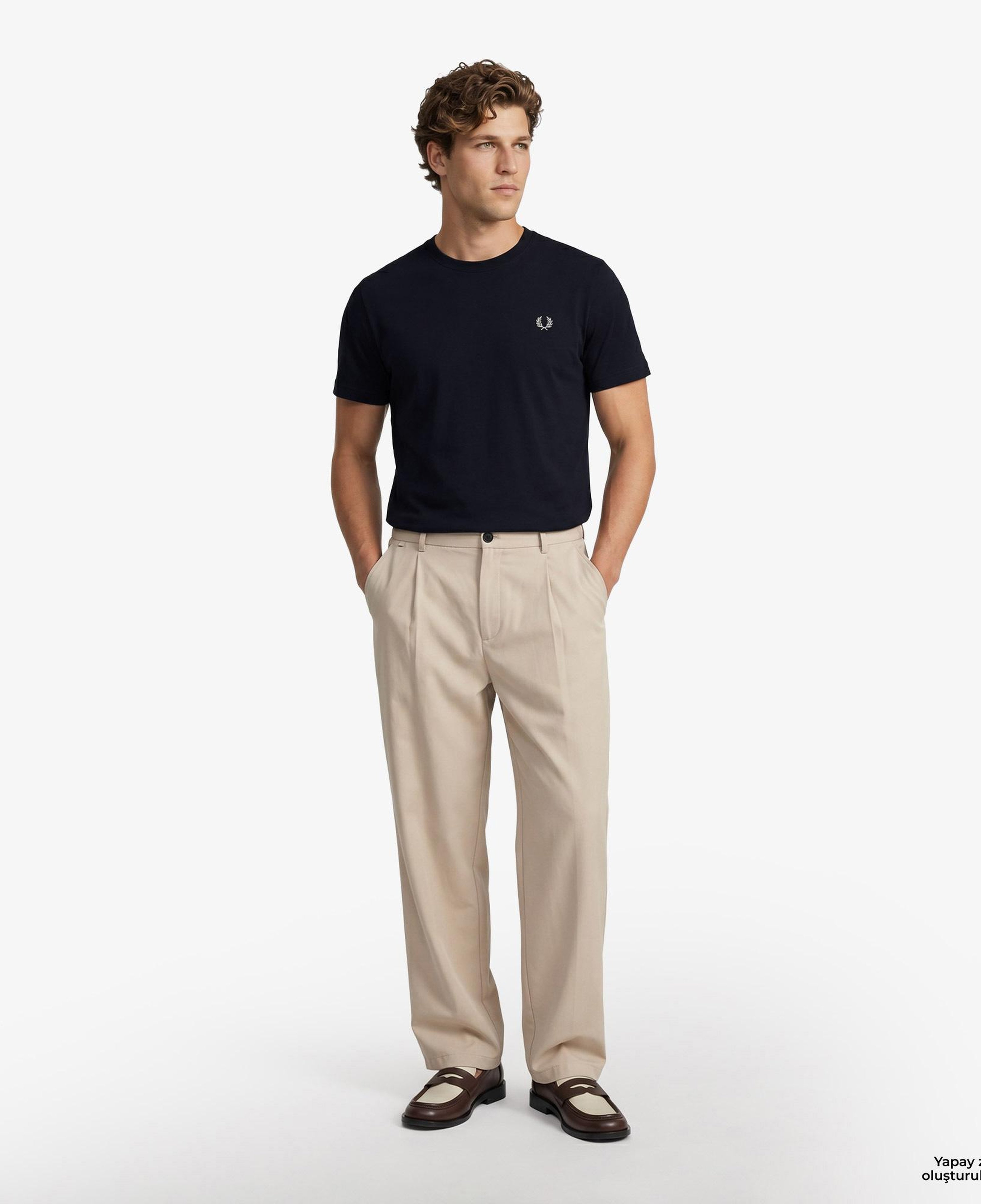 Fred Perry Crew Neck Erkek Lacivert T-Shirt