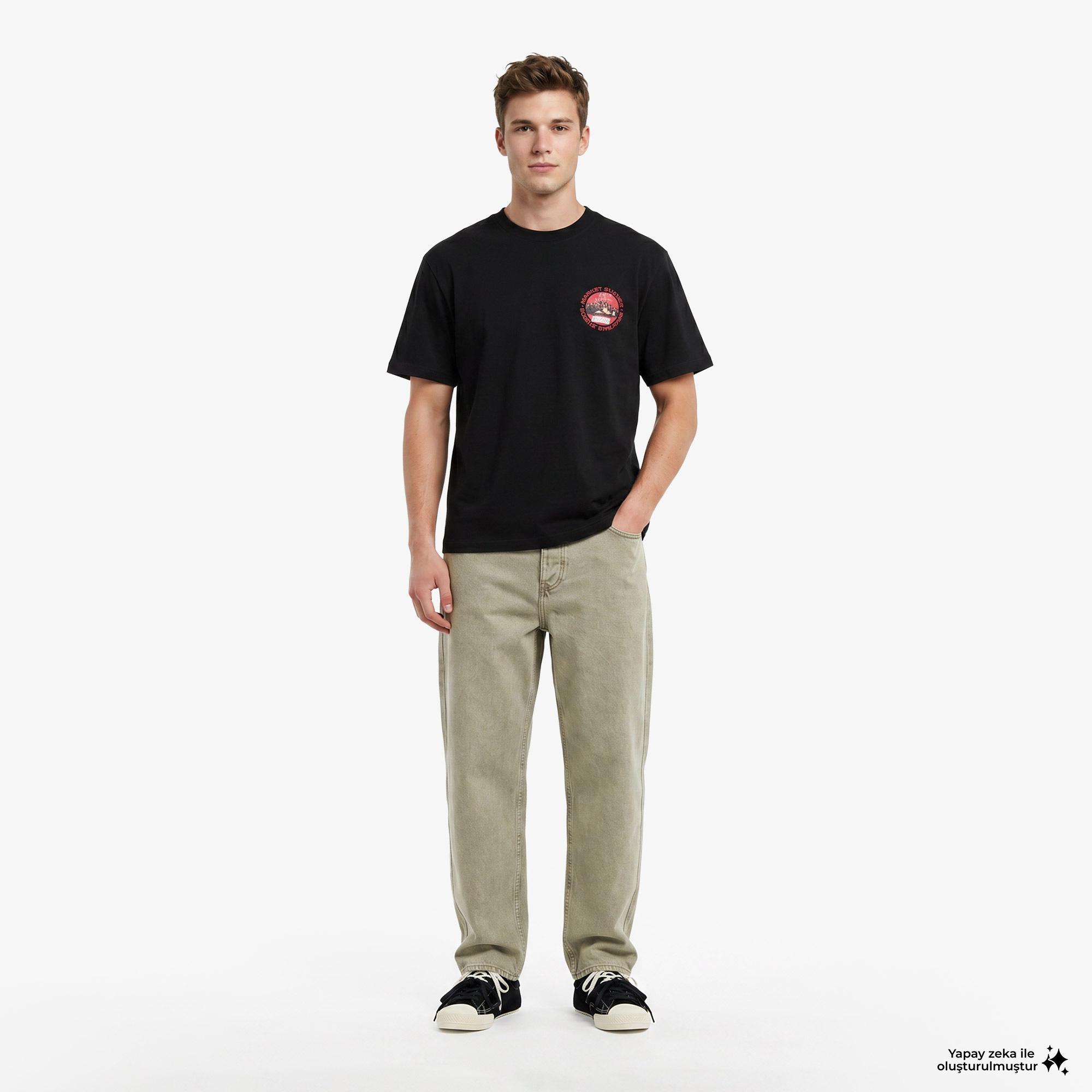 Market Have A Nice Race Erkek Siyah T-Shirt