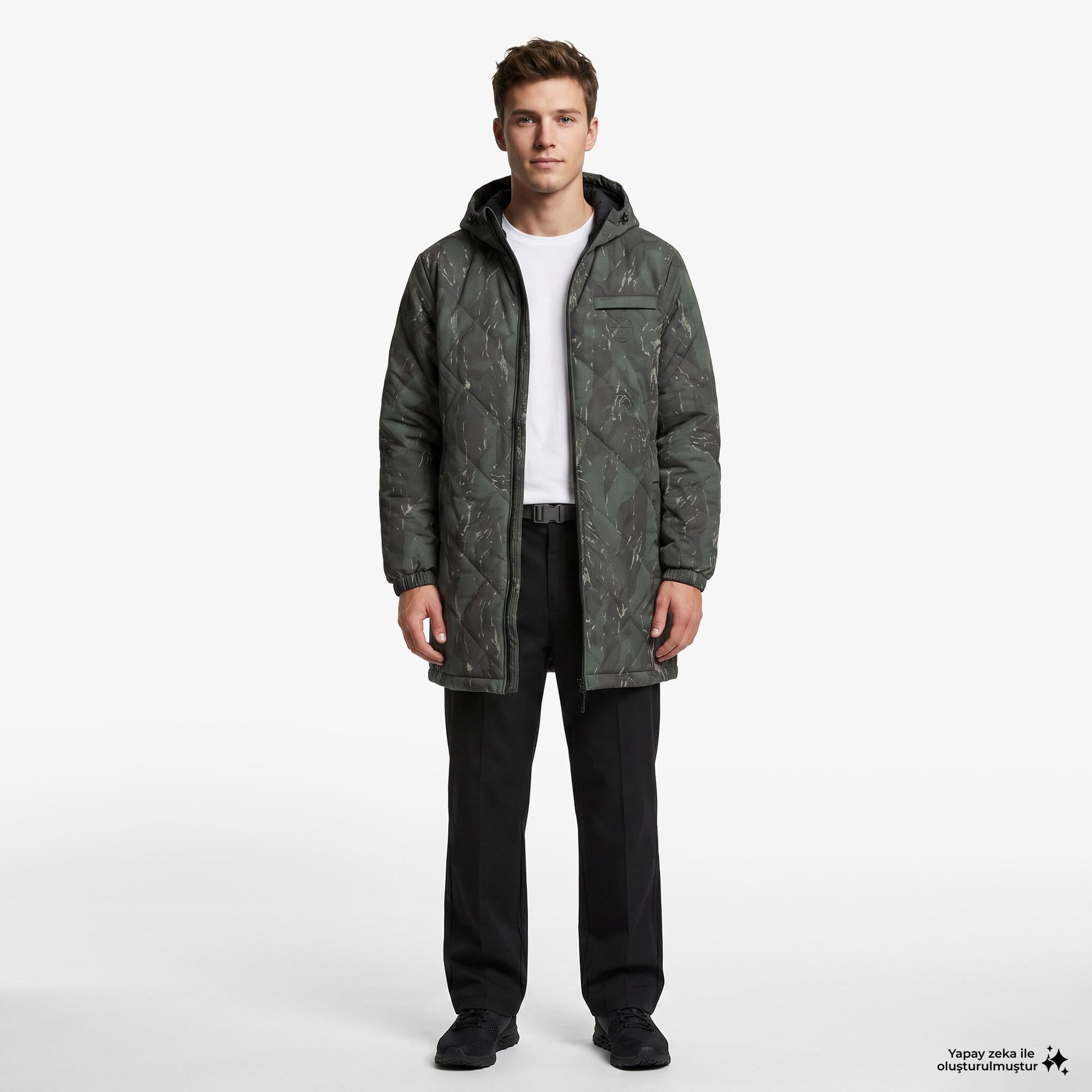 UNITED4 Regular Fit Erkek Yeşil Mont