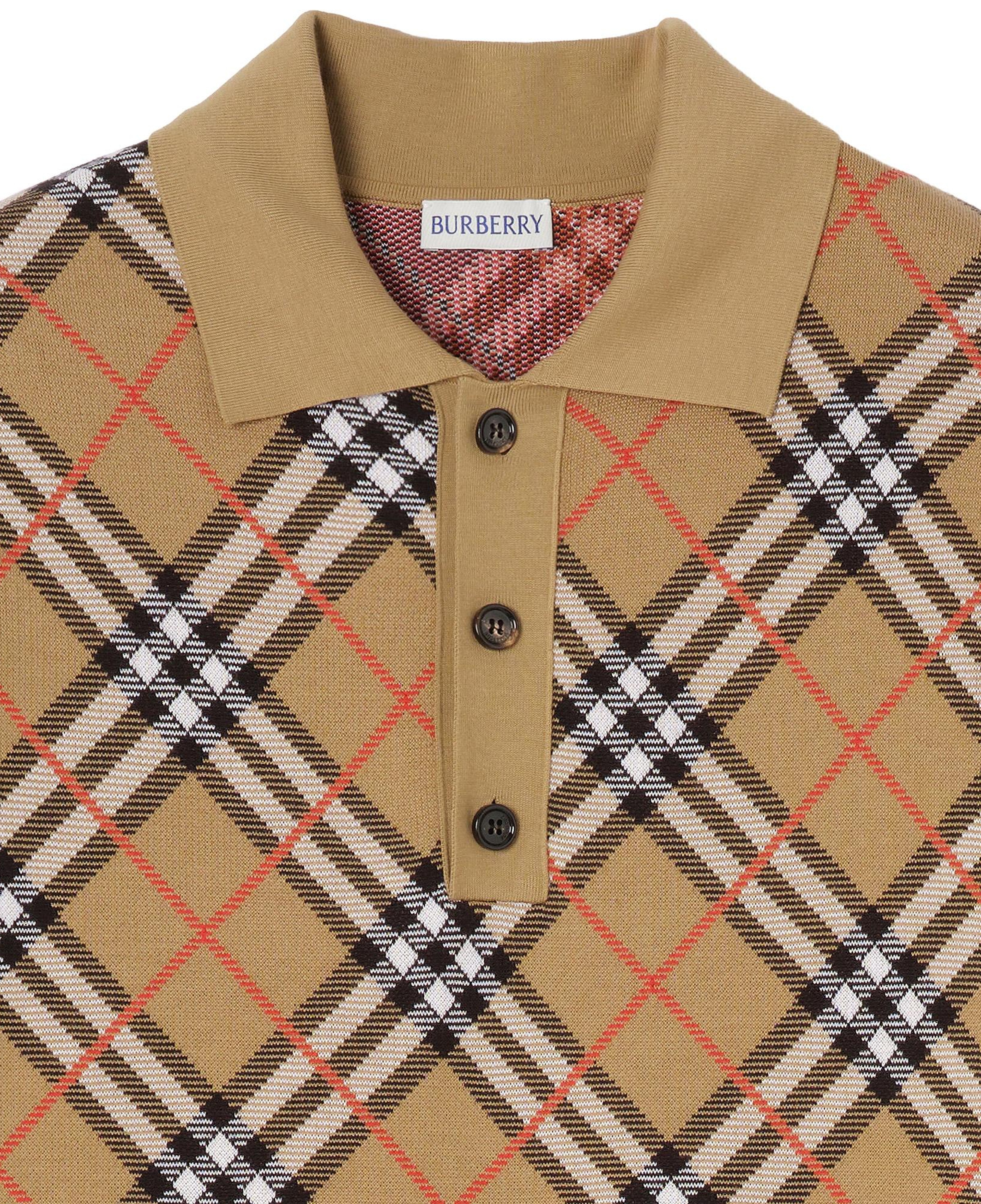 Burberry Marlow Check Erkek Bej Triko