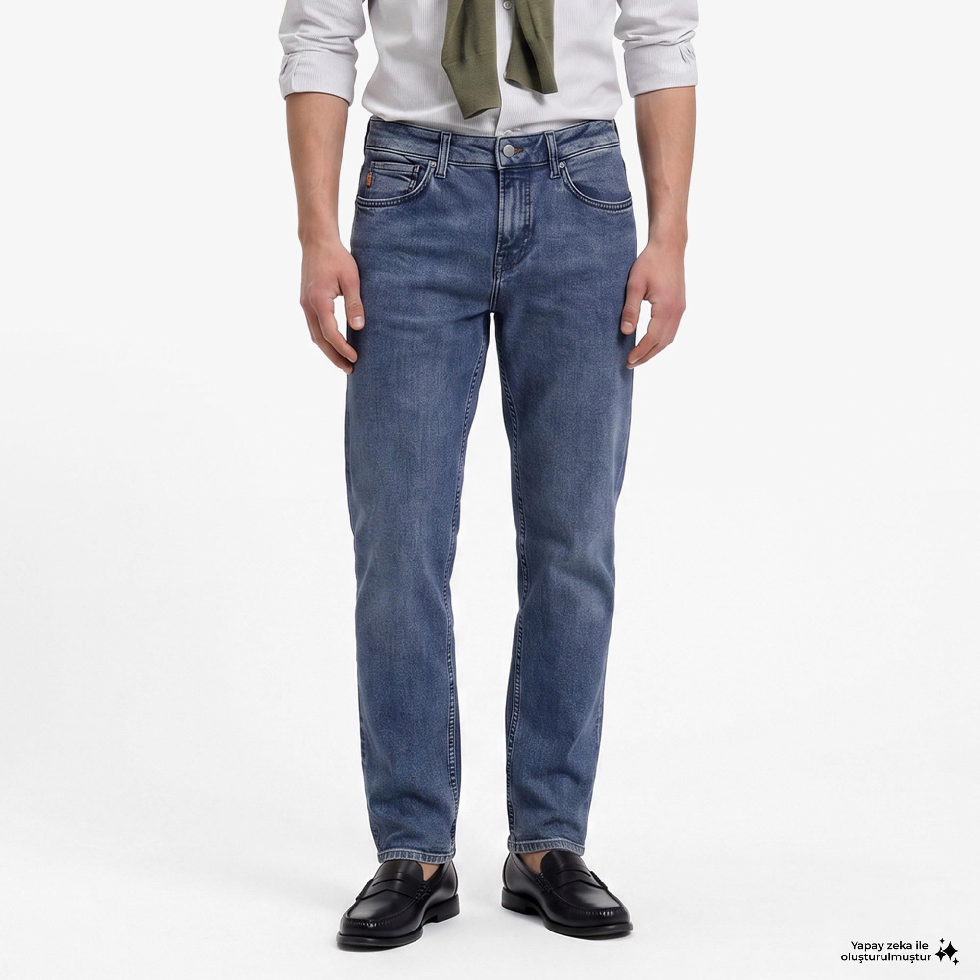 Boss Maine Erkek Mavi Jean