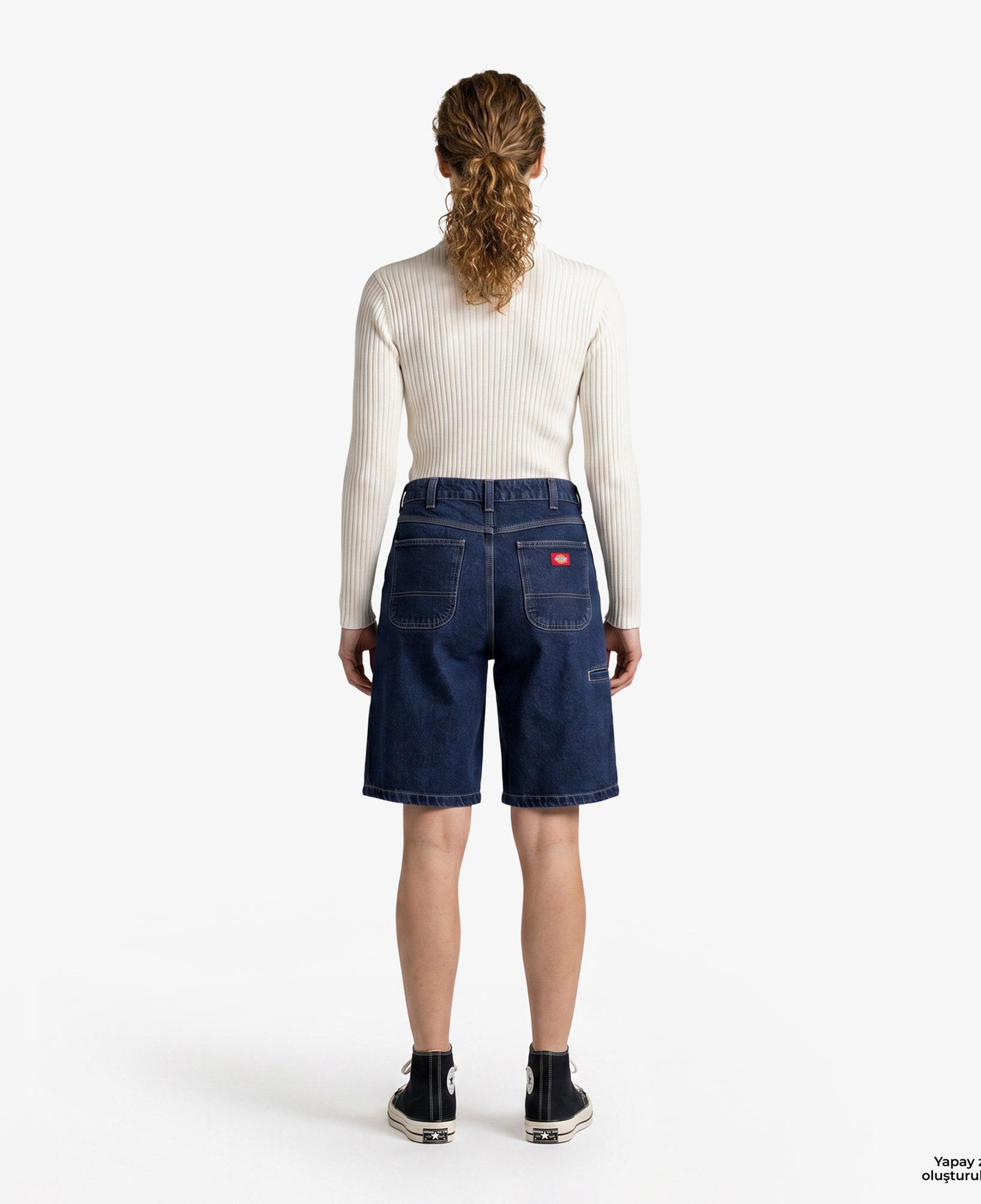 Dickies 957 13 Inch Loose Denim Kadın Mavi Şort