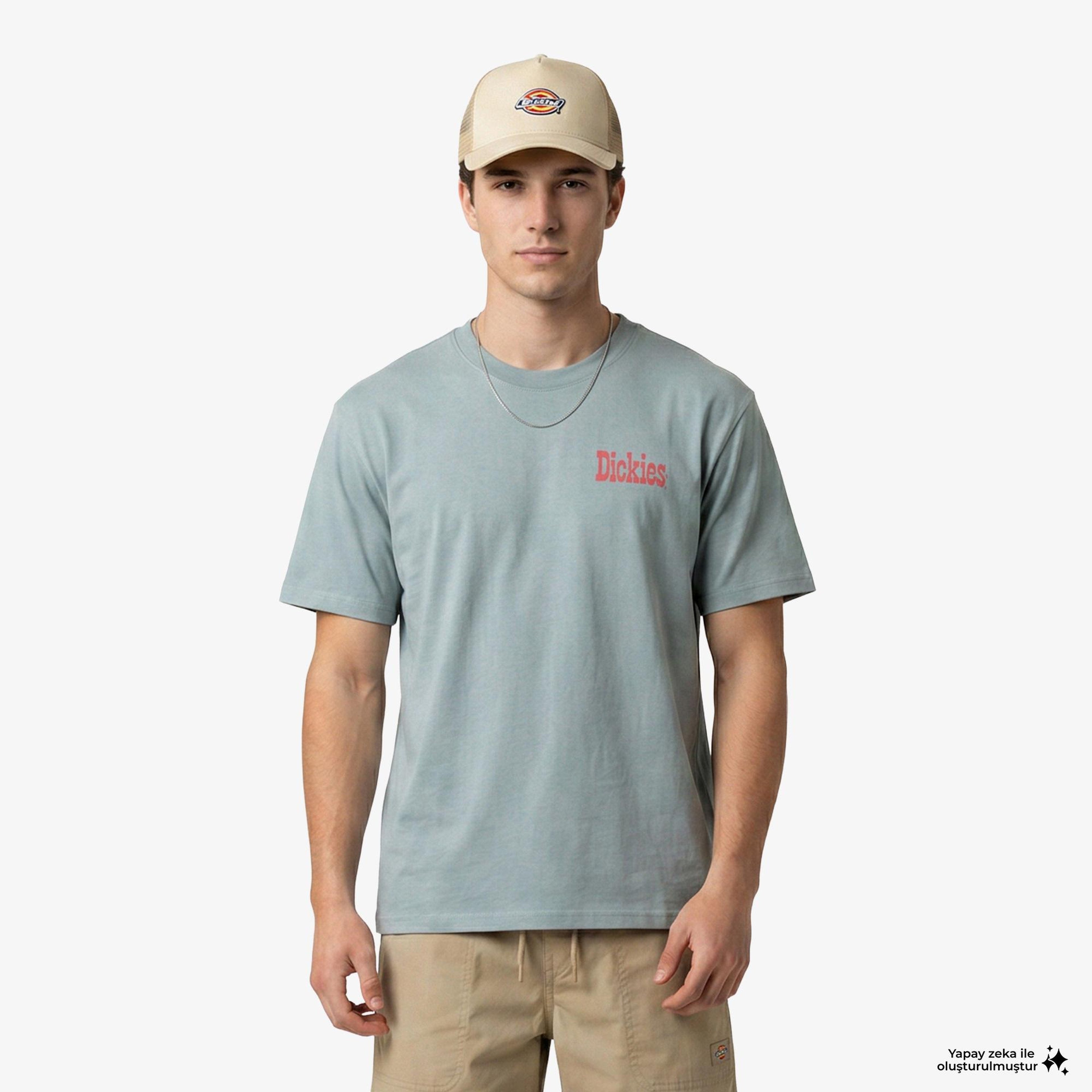 Dickies Polk Erkek Mavi T-Shirt