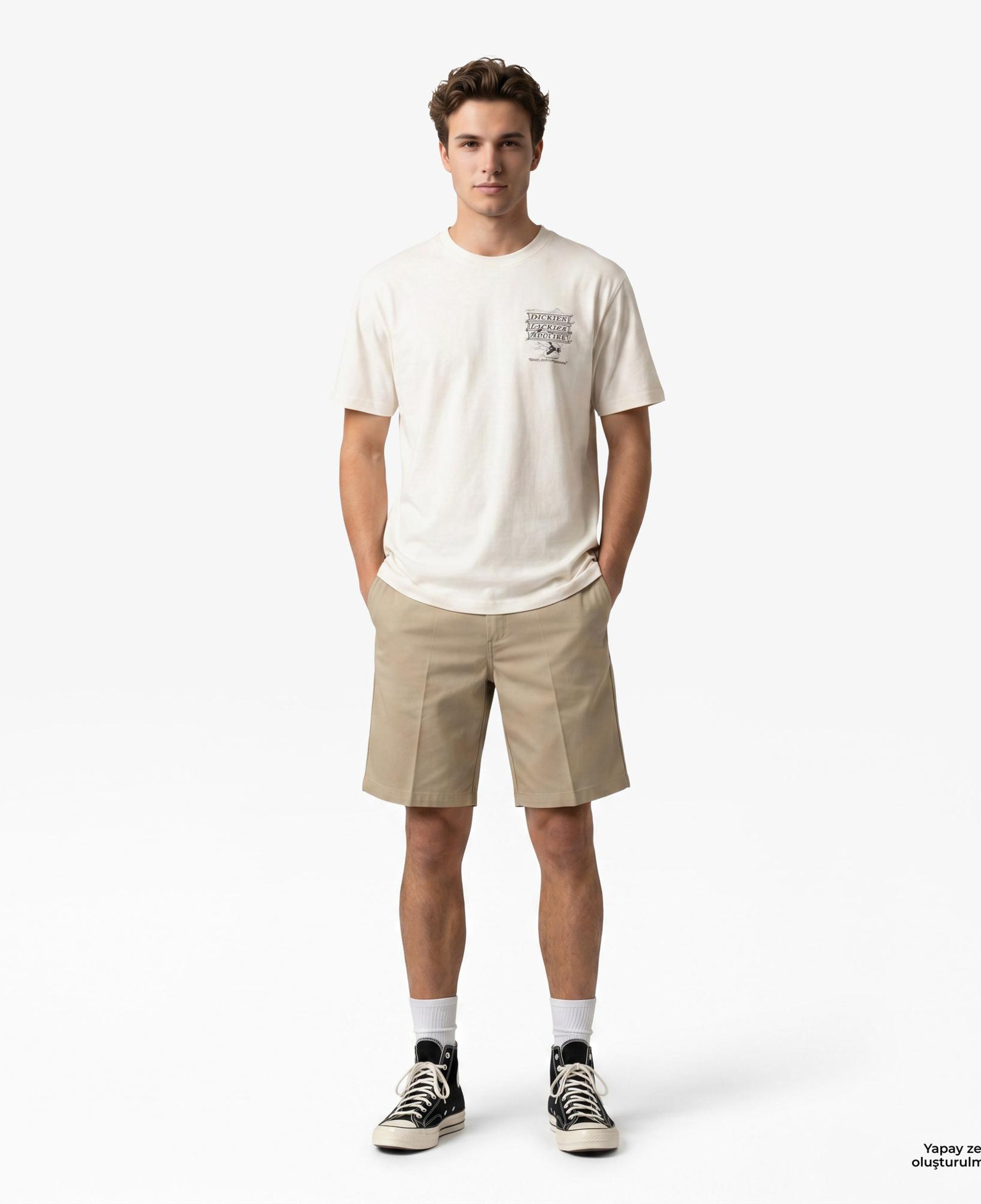 Dickies Lynndyl Erkek Beyaz T-Shirt