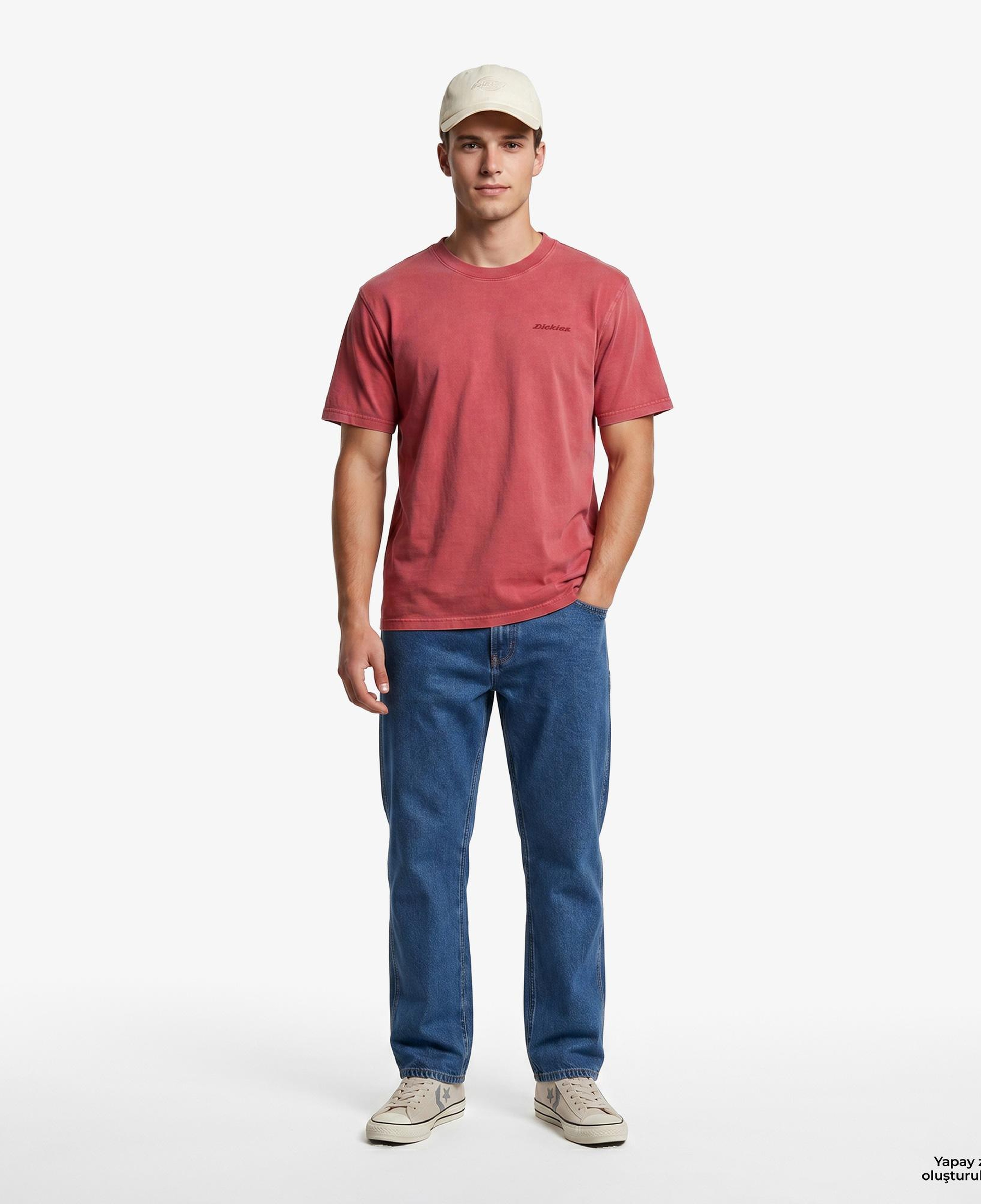 Dickies Plentywood Erkek Kırmızı T-Shirt
